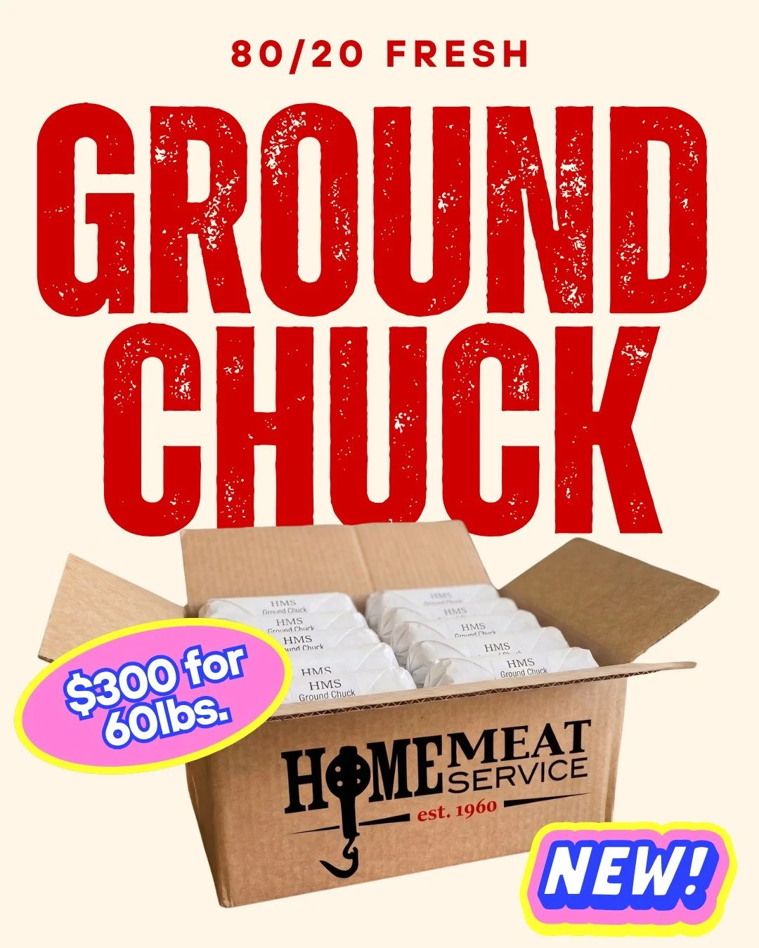 𝗦𝗧𝗢𝗖𝗞 𝗨𝗣 &amp; 𝗦𝗔𝗩𝗘: 𝗙𝗿𝗲𝘀𝗵 𝗚𝗿𝗼𝘂𝗻𝗱 𝗖𝗵𝘂𝗰𝗸 𝗕𝘂𝗹𝗸 𝗕𝘂𝘆!ack by popular demand! We have fresh 80/20 Ground Chuck ready for your freezer. If you want to beat the grocery store prices and stock up on high-quality beef, now is 