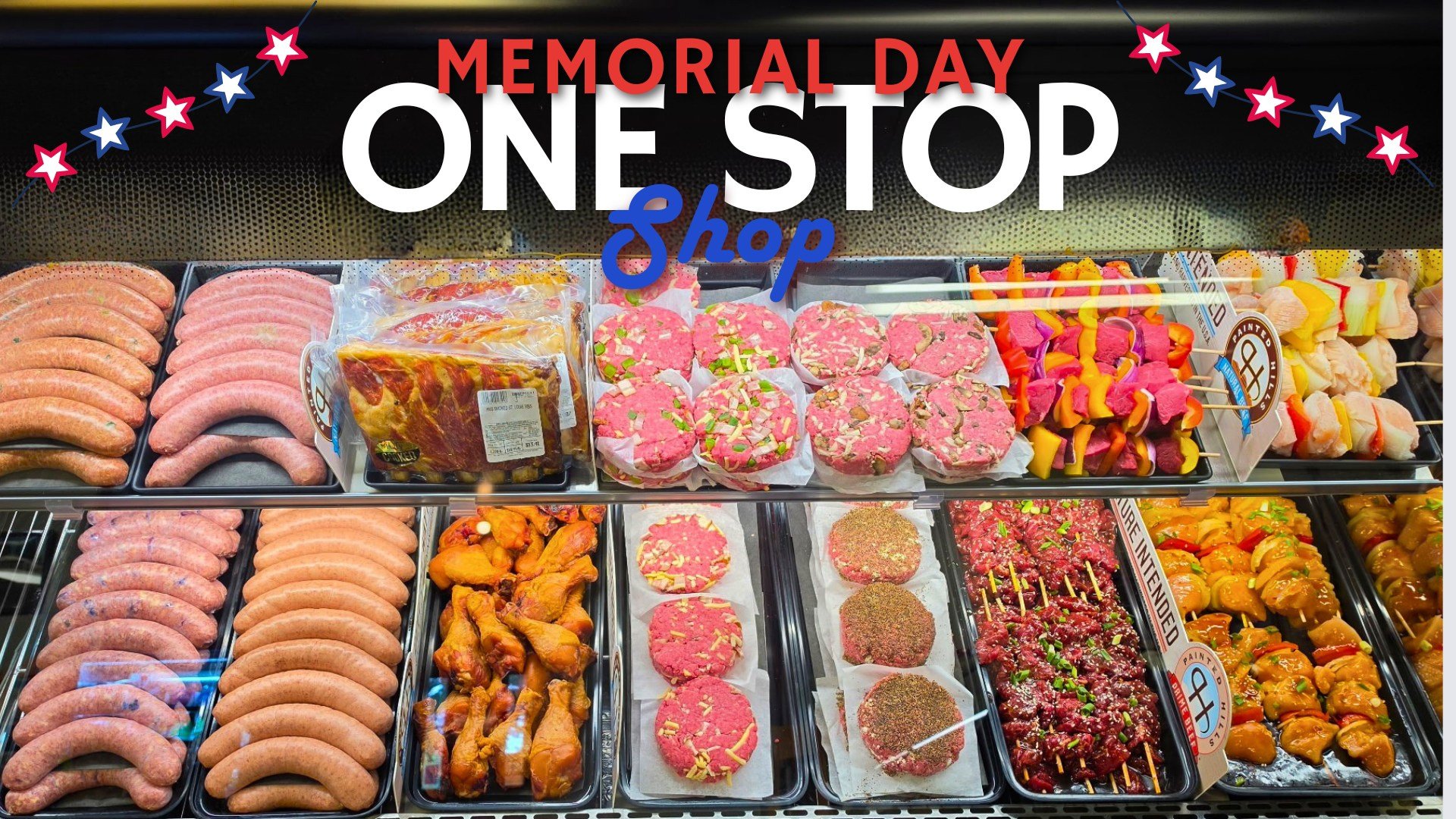 Fire up the grill - we&rsquo;ve got the ultimate Memorial Day spread ready for you! 🇺🇸 Skip the prep work and head straight to the weekend. We&rsquo;ve loaded the cases at both locations with the ultimate lineup of house-made specialties:

🇺🇸 𝗙?