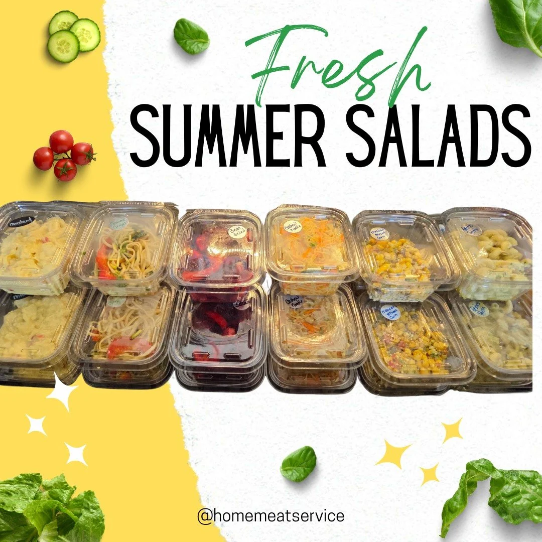 🥗🇺🇸 Take the stress out of your Memorial Day prep and let us handle the sides. Our entire lineup of fresh, summer salads are fully stocked and ready to go! ✨ The Lineup: 

🌽𝗠𝗲𝘅𝗶𝗰𝗮𝗻 𝗦𝘁𝗿𝗲𝗲𝘁 𝗖𝗼𝗿𝗻 𝗦𝗮𝗹𝗮𝗱
🌿 𝗣𝗲𝘀𝘁𝗼 𝗣𝗮𝘀𝘁𝗮 