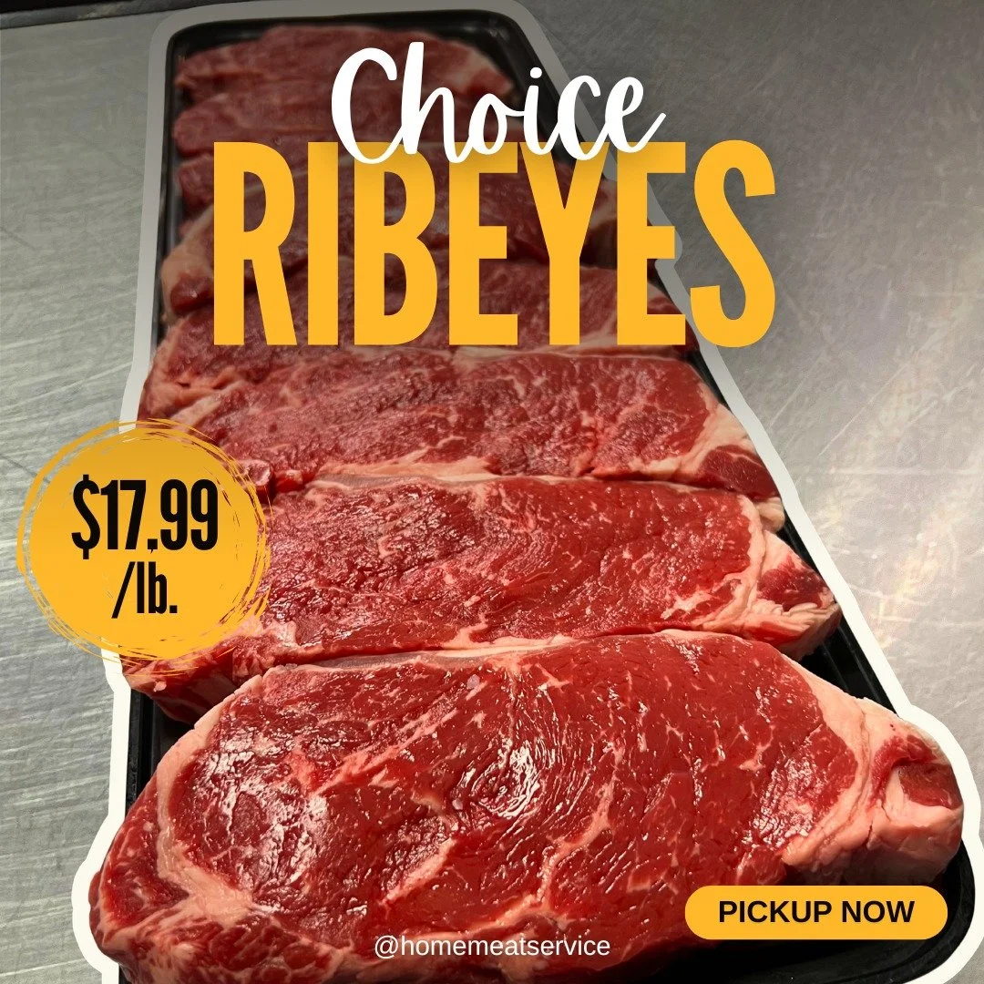 Steak night just got a serious upgrade! 🥩🔥 We&rsquo;ve got a fresh cut of beautiful 𝗖𝗵𝗼𝗶𝗰𝗲 𝗥𝗶𝗯𝗲𝘆𝗲𝘀 hitting the cases, and they are priced to move. Known for their incredible marbling, rich beefy flavor, and juicy tenderness, these stea