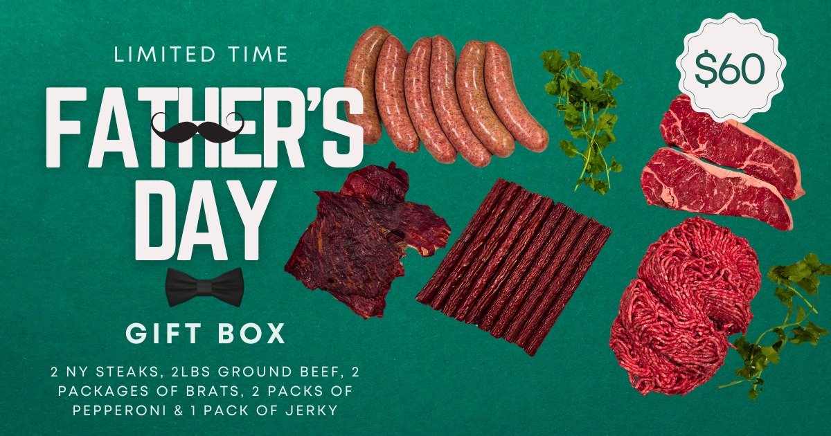 Give Dad exactly what he actually wants this year: a box full of premium meat! 🥩🔥

We&rsquo;ve put together the ultimate 𝗙𝗮𝘁𝗵𝗲𝗿&rsquo;𝘀 𝗗𝗮𝘆 𝗚𝗶𝗳𝘁 𝗕𝗼𝘅 packed with shop favorites, completely pre-assembled and ready for his freezer or 