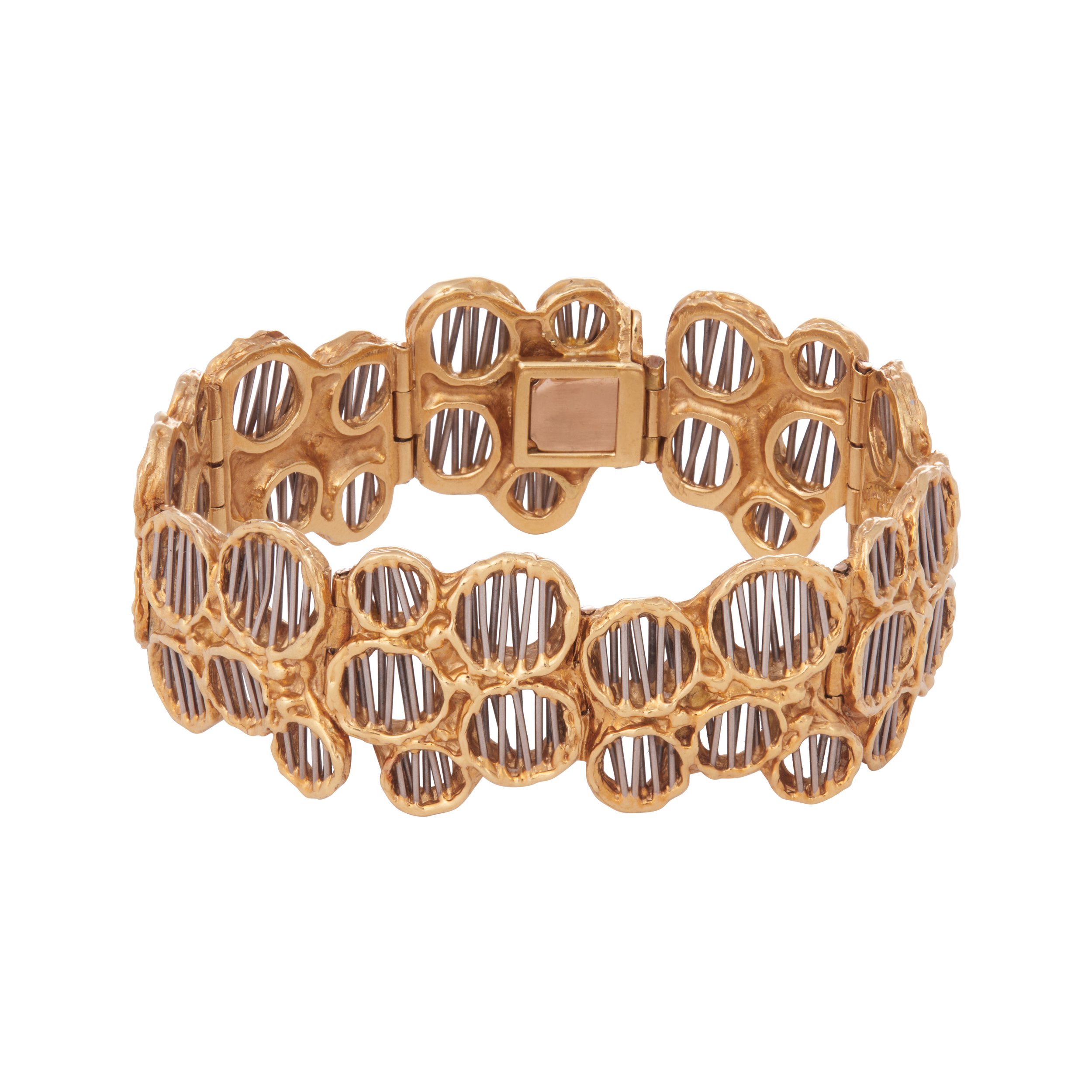 David Thomas 18K White and Yellow Gold Bracelet, c. 1960