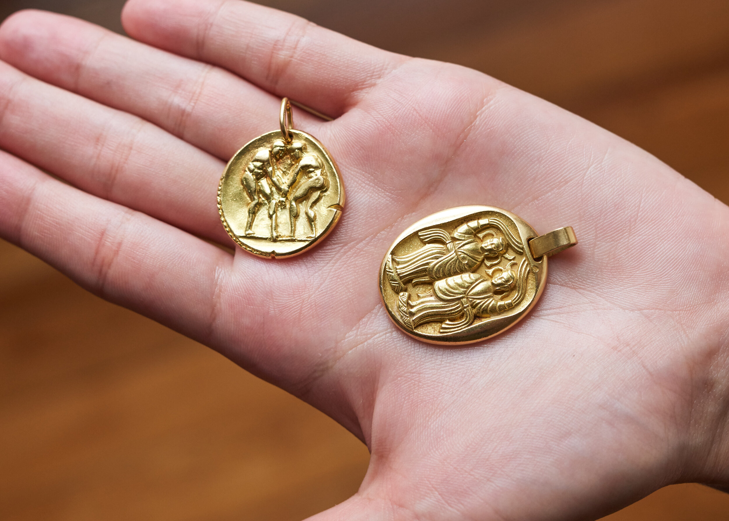 Gold Gemini Zodiac Pendant, Cartier 