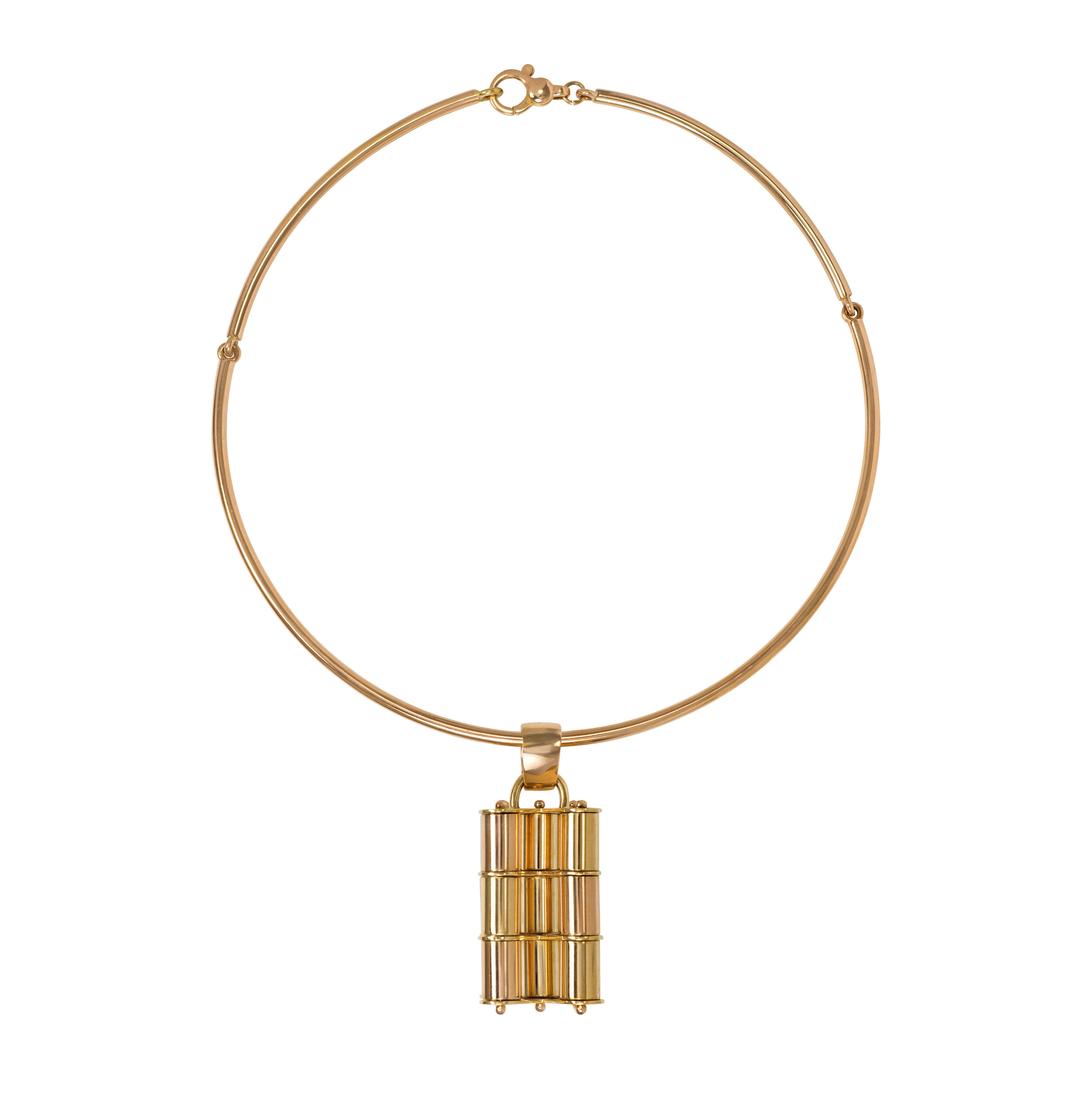 Giorgio Facchini Rose Gold X-shape Pendant, 2019