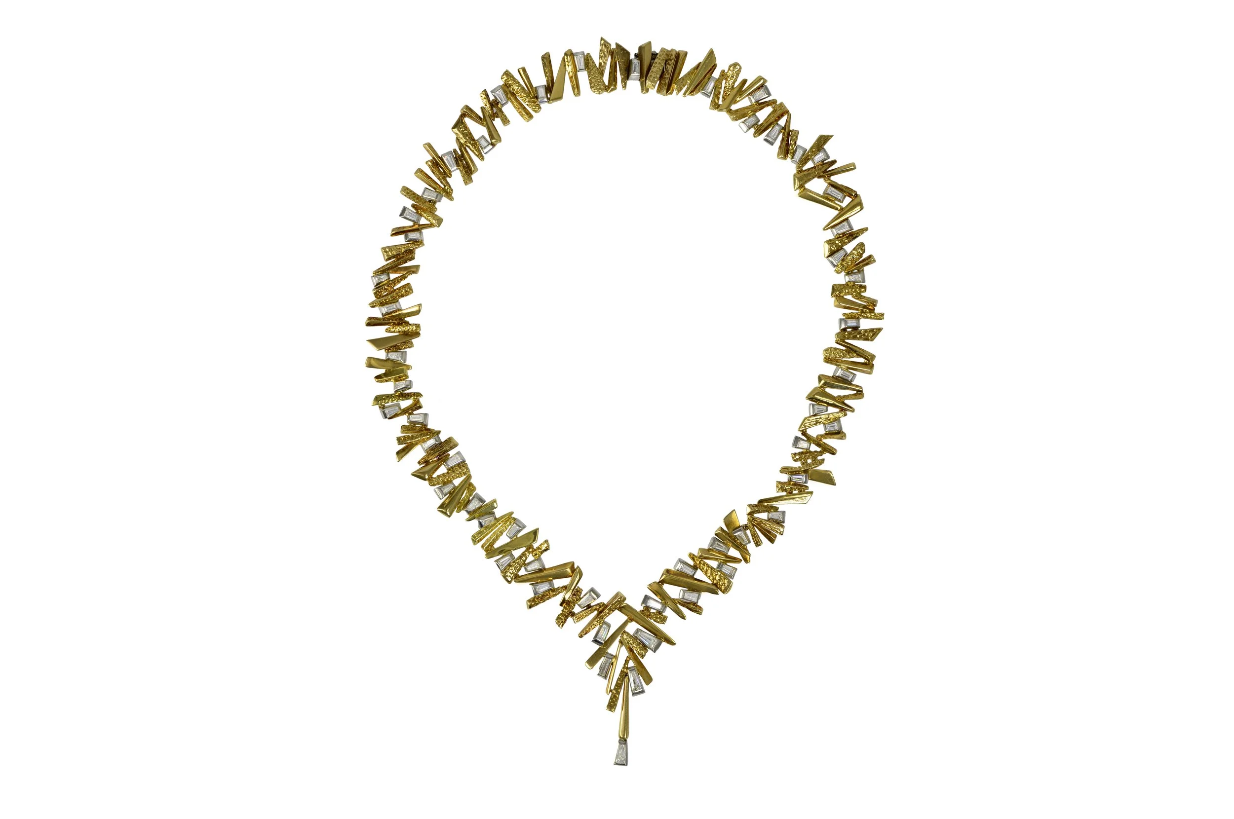 1960s Diamond and 18k Gold Collar