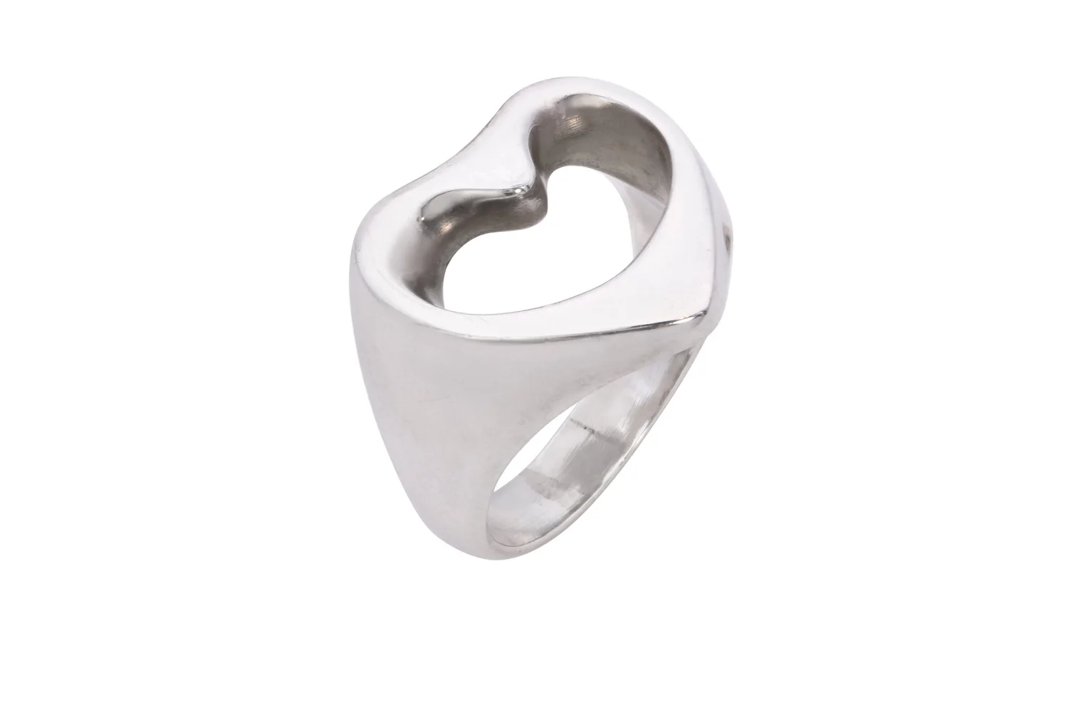 Henning Koppel for Georg Jensen Heart-Shaped Sterling Silver Ring