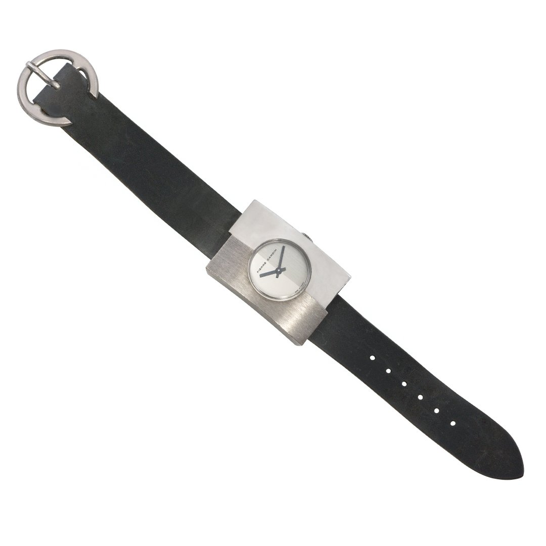 Pierre Cardin Stainless Steel and Leather Wristwatch