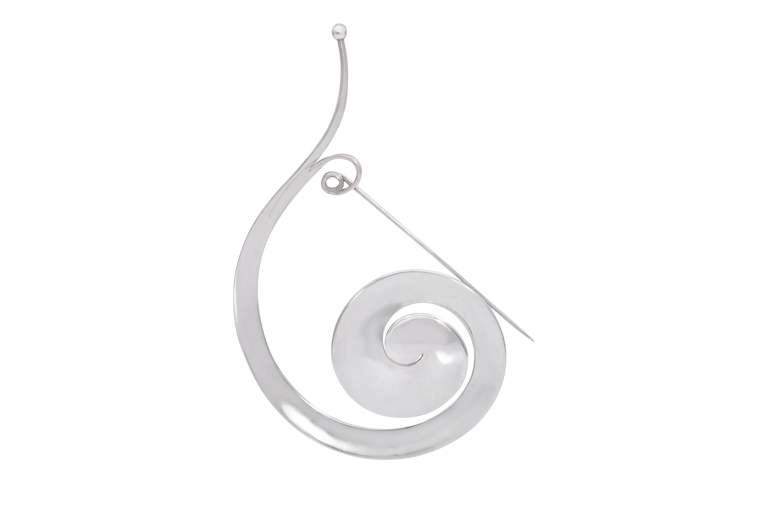 Vivianna Torun Large Size Silver Pram Brooch