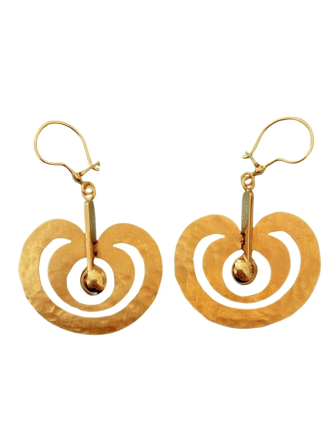 Tapio Wirkkala 14K Gold “Omena” Earrings, 2002