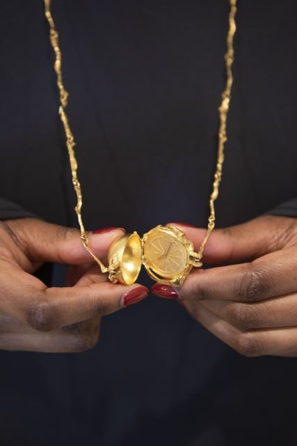 Björn Weckström 18 Karat Gold Globe Pendant Watch