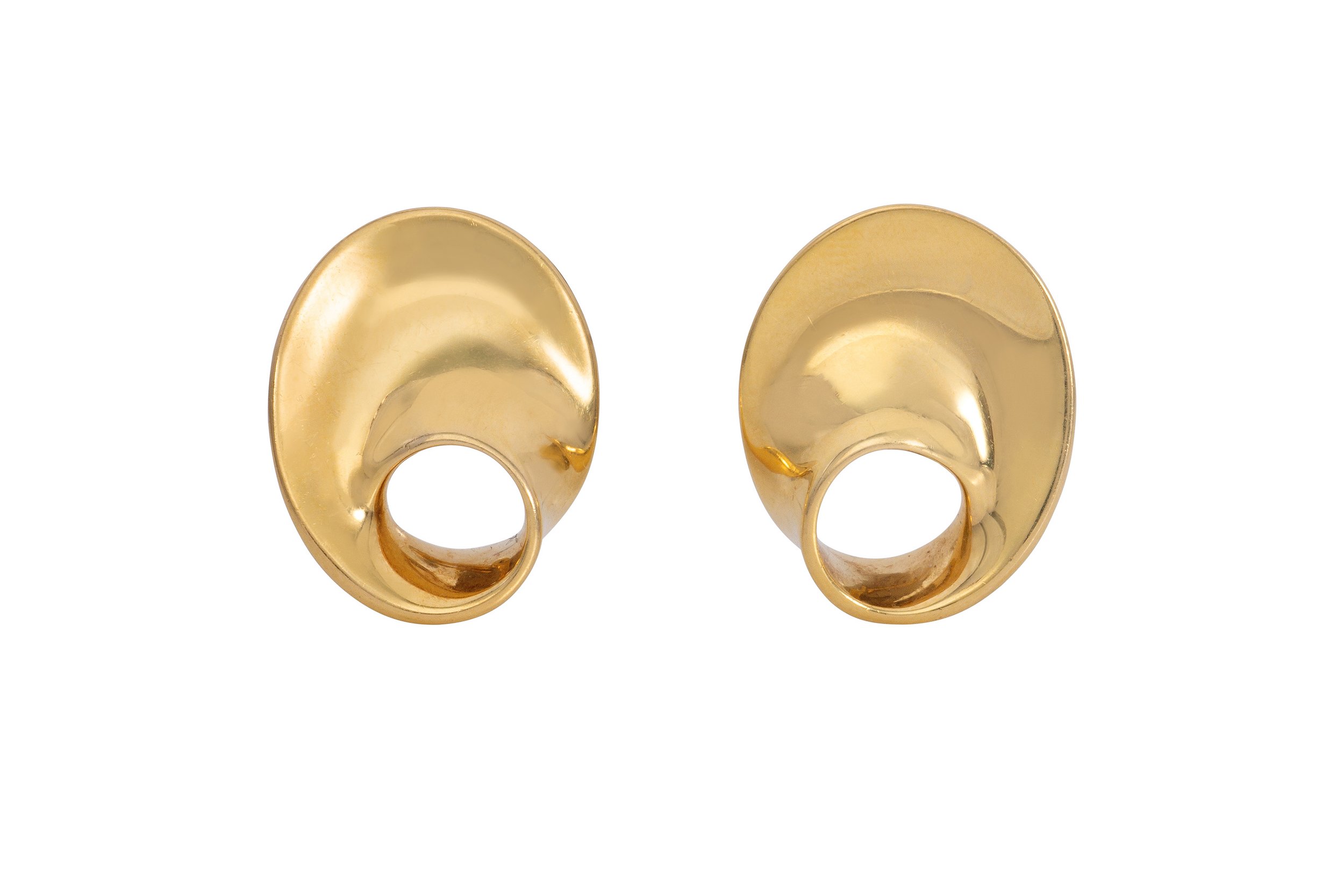 Vivianna Torun 18 Karat Gold Möbius Ear Clips