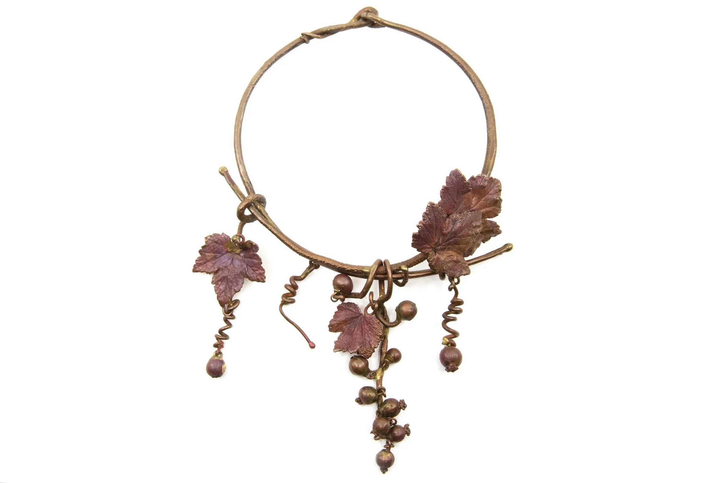 Claude Lalanne Copper “Groseilles” Necklace, c. 1980.