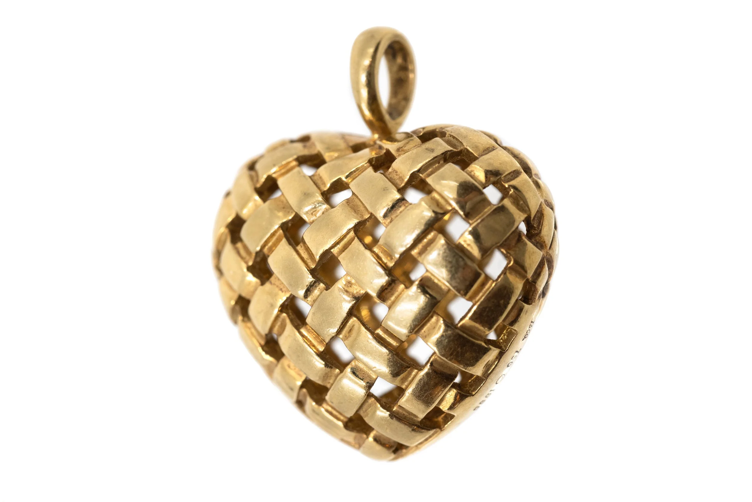 Tiffany & Co. 18K Gold Heart Pendant, 1996