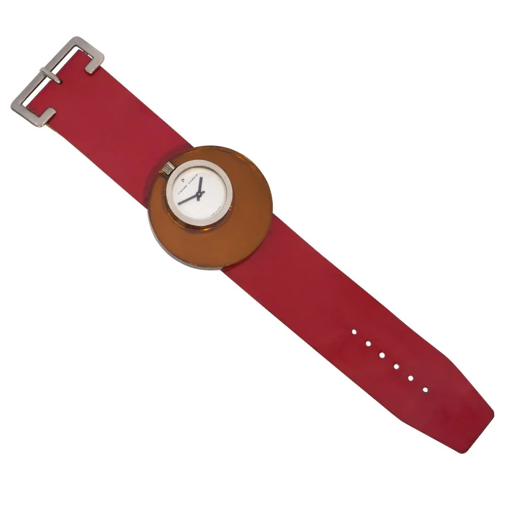 Pierre Cardin Jaeger LeCoultre Espace Womens Watch 44mm Red New Battery Vintage Pierre Cardin Jaeger LeCoultre Espace Womens Watch  main image 3