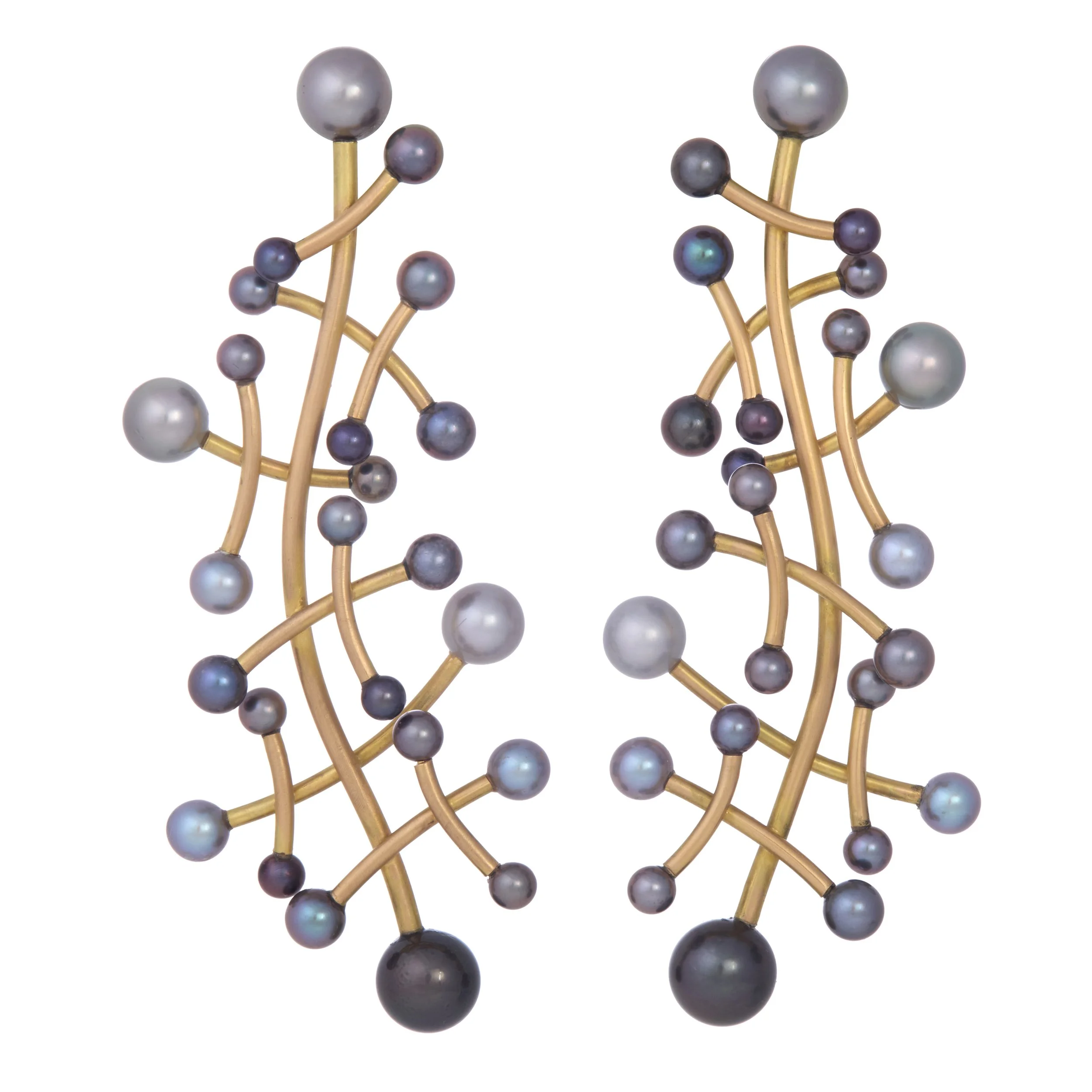 Giorgio Vigna Pearl and 18K Gold “Floralia” Earrings, 2019