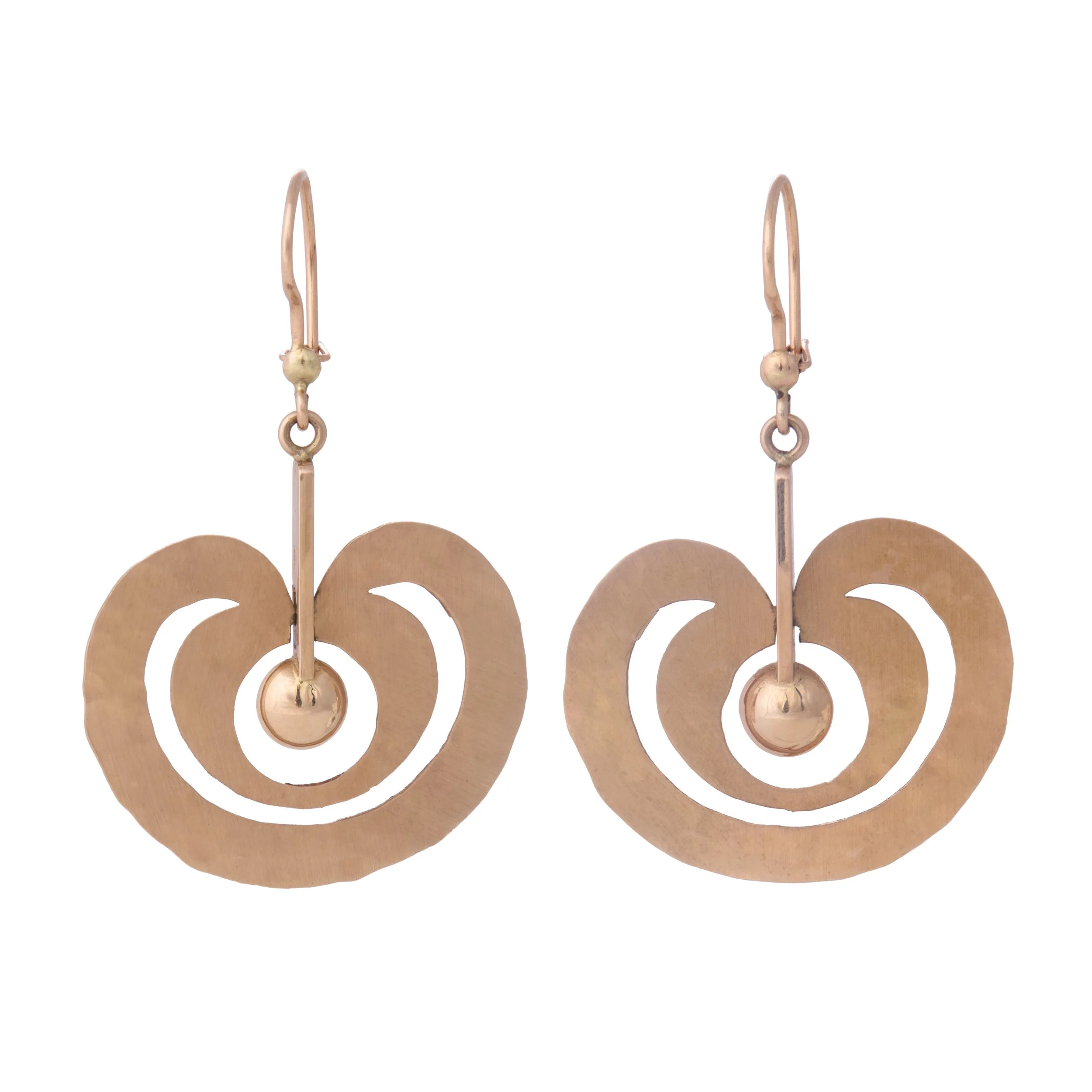Tapio Wirkkala 14K Gold “Omena” Earrings, 2002