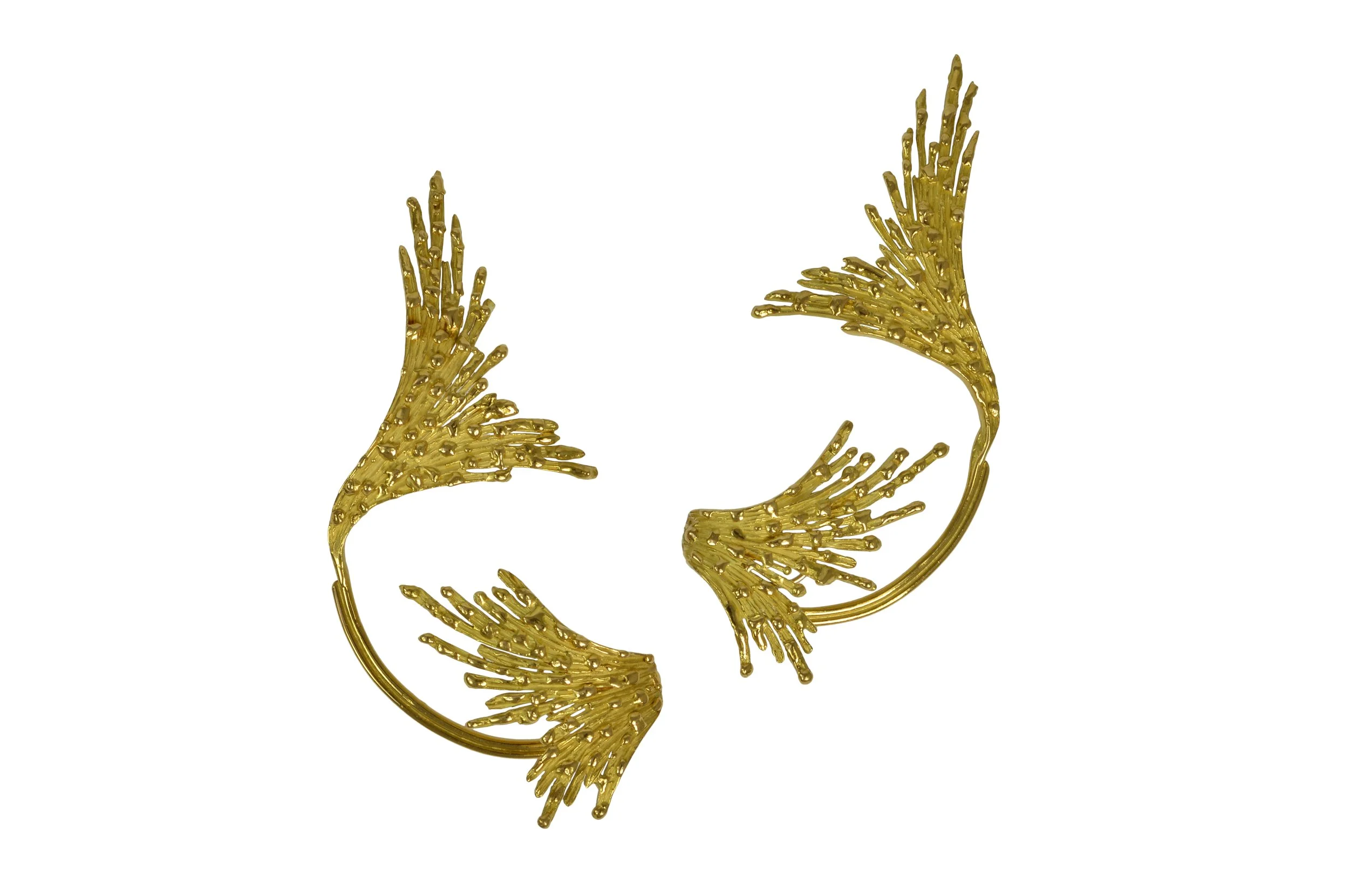 Chaumet 18K Yellow Gold Clip Earrings