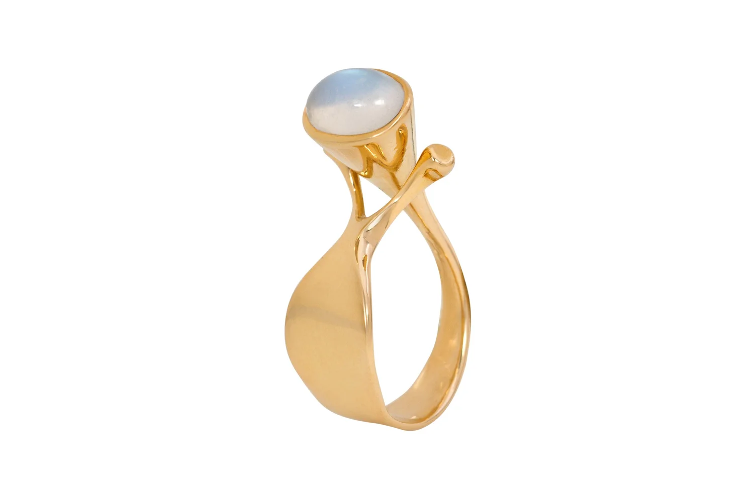 Vivianna Torun Moonstone and 18k Gold Ring — Mahnaz Collection