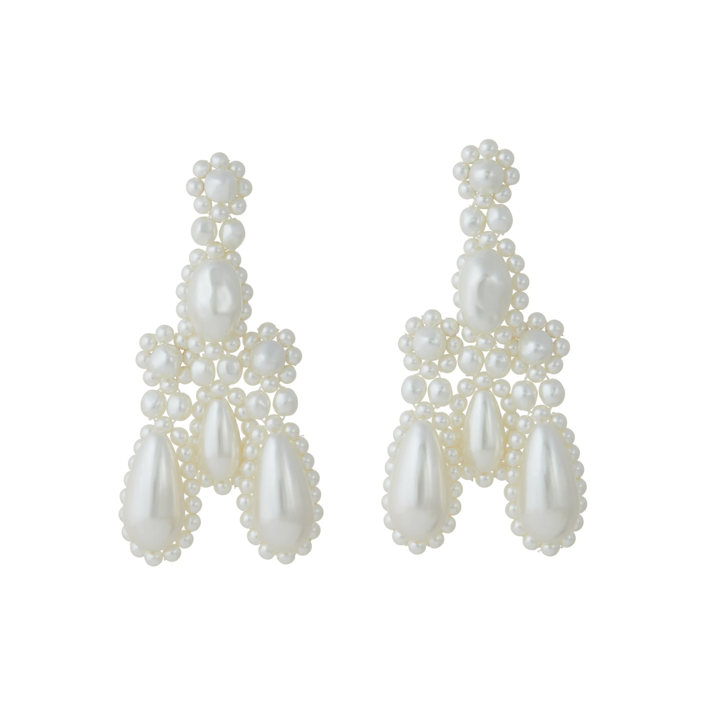 Simone Rocha Faux Pearl Drop Earrings