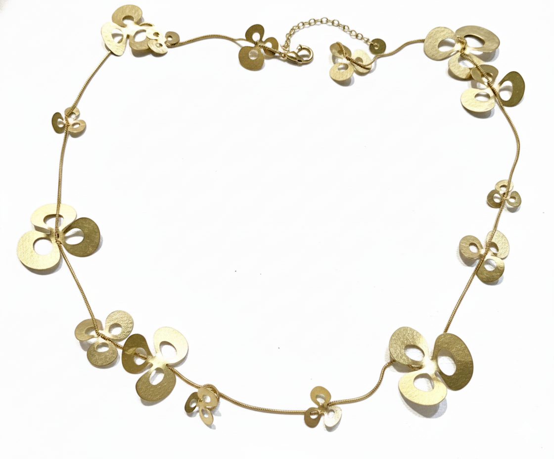 Hervé van der Straeten Gold-Plated Necklace, c. 1985