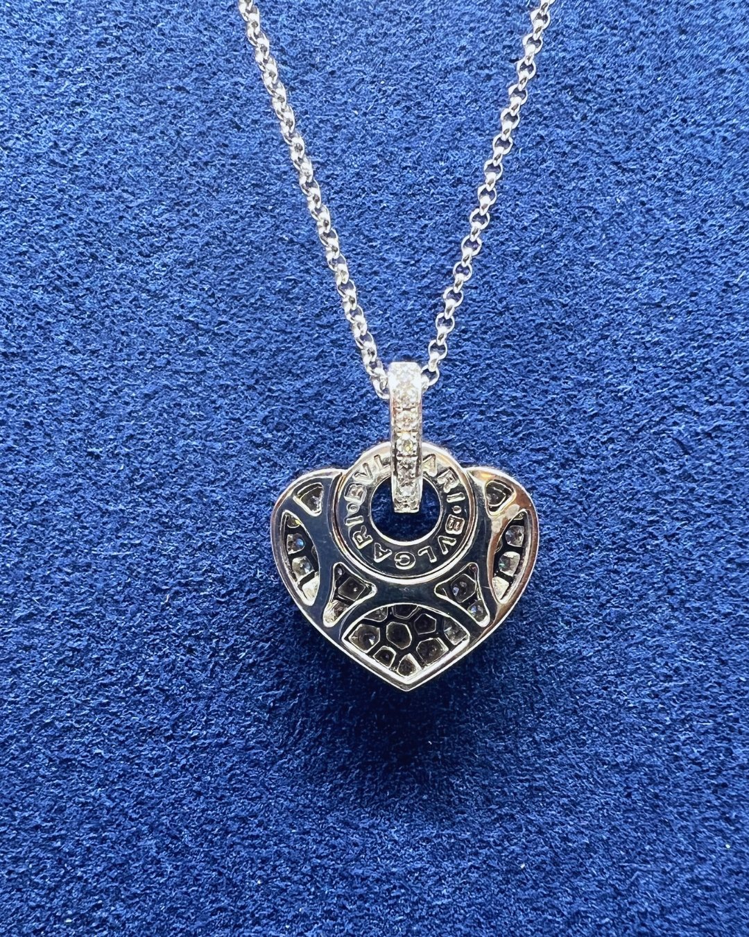 Bulgari Diamond Heart Necklace