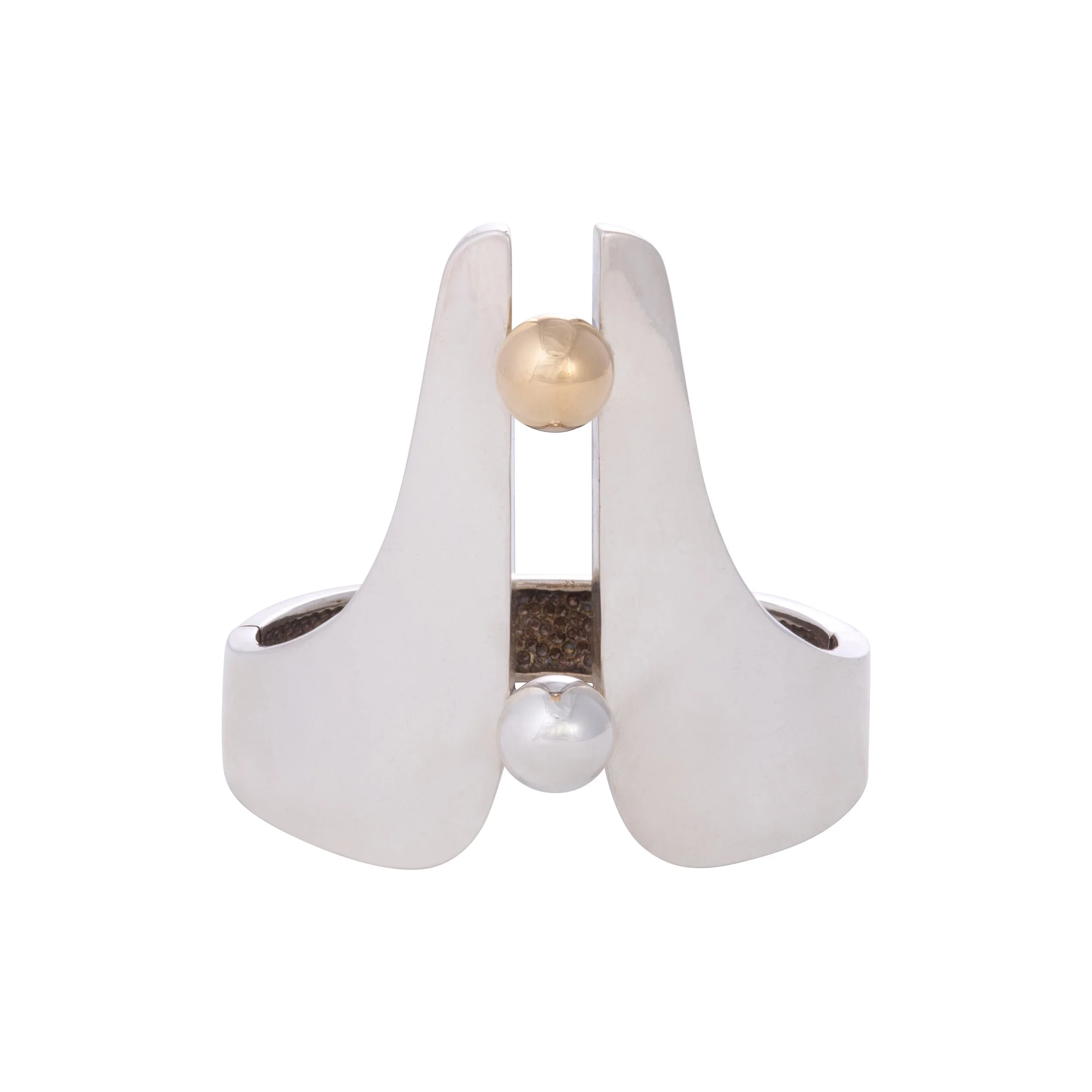 Cartier 14K Yellow Gold and Sterling Silver Bracelet