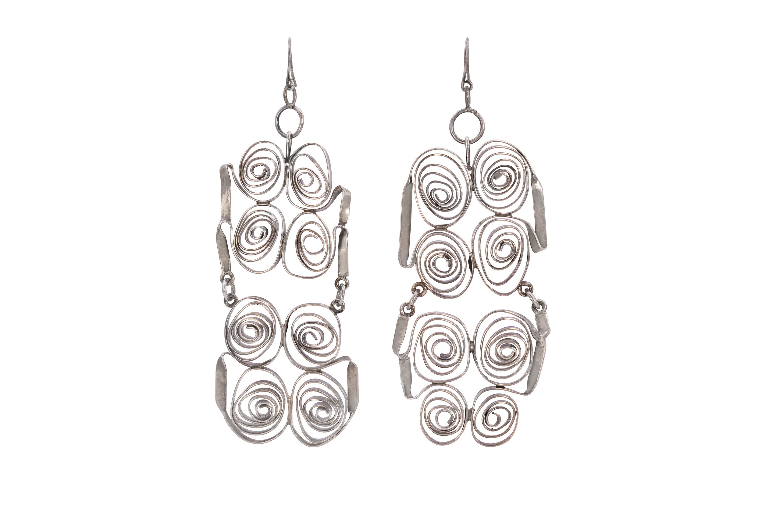 Liisa Vitali Sterling Silver Hook Earrings