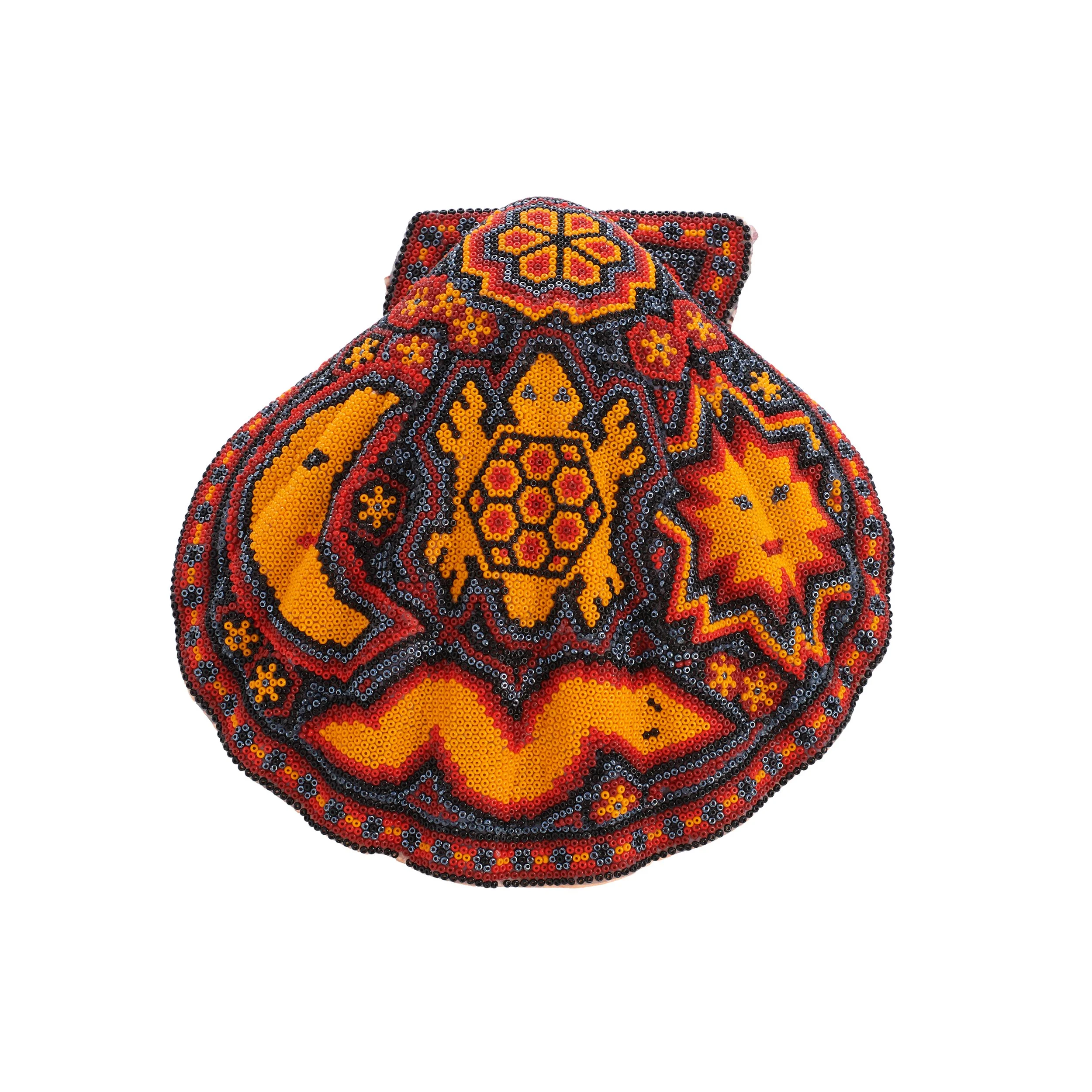 Samuel Huichol Beaded Snake Shell