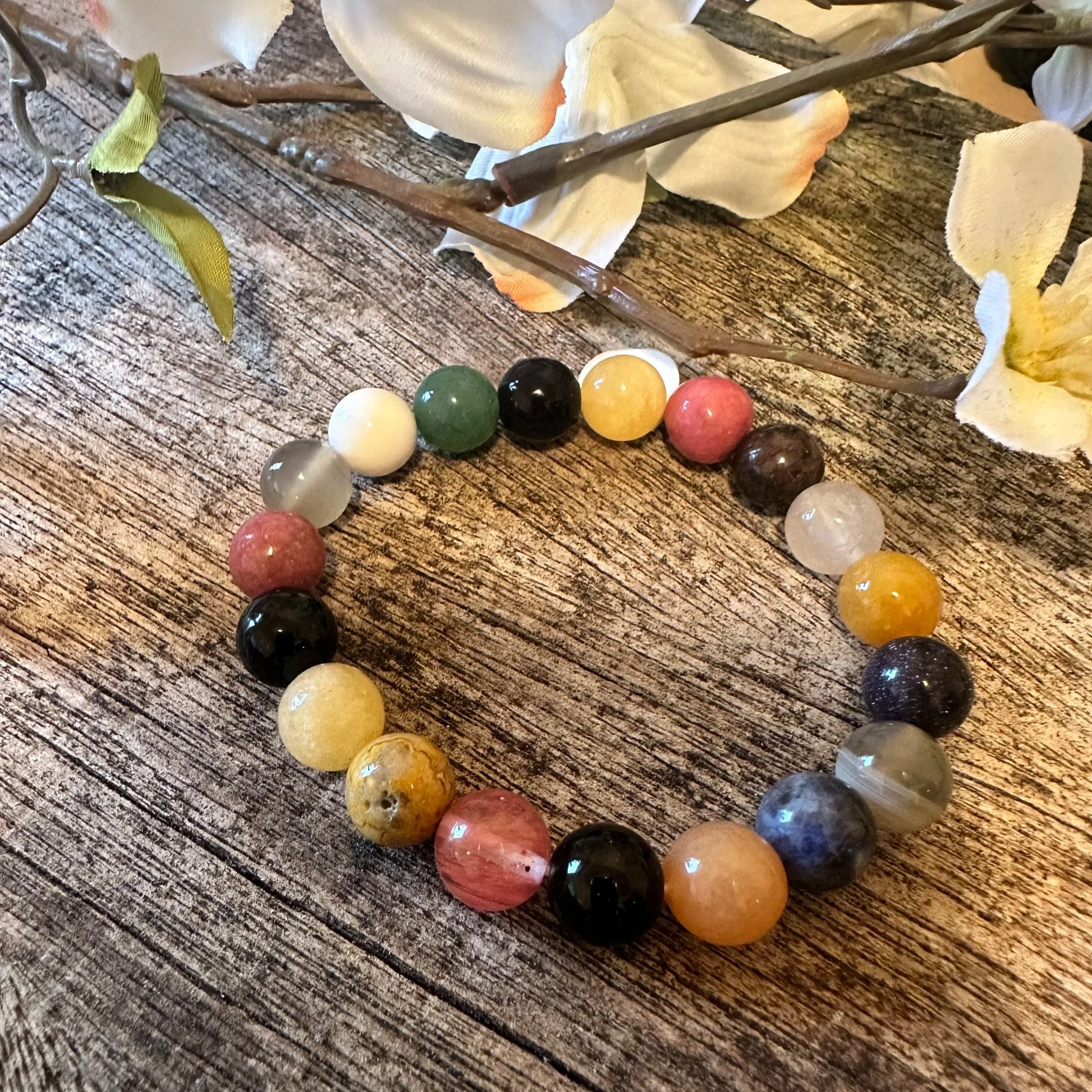 Multi-Coloured Crystal Bracelet