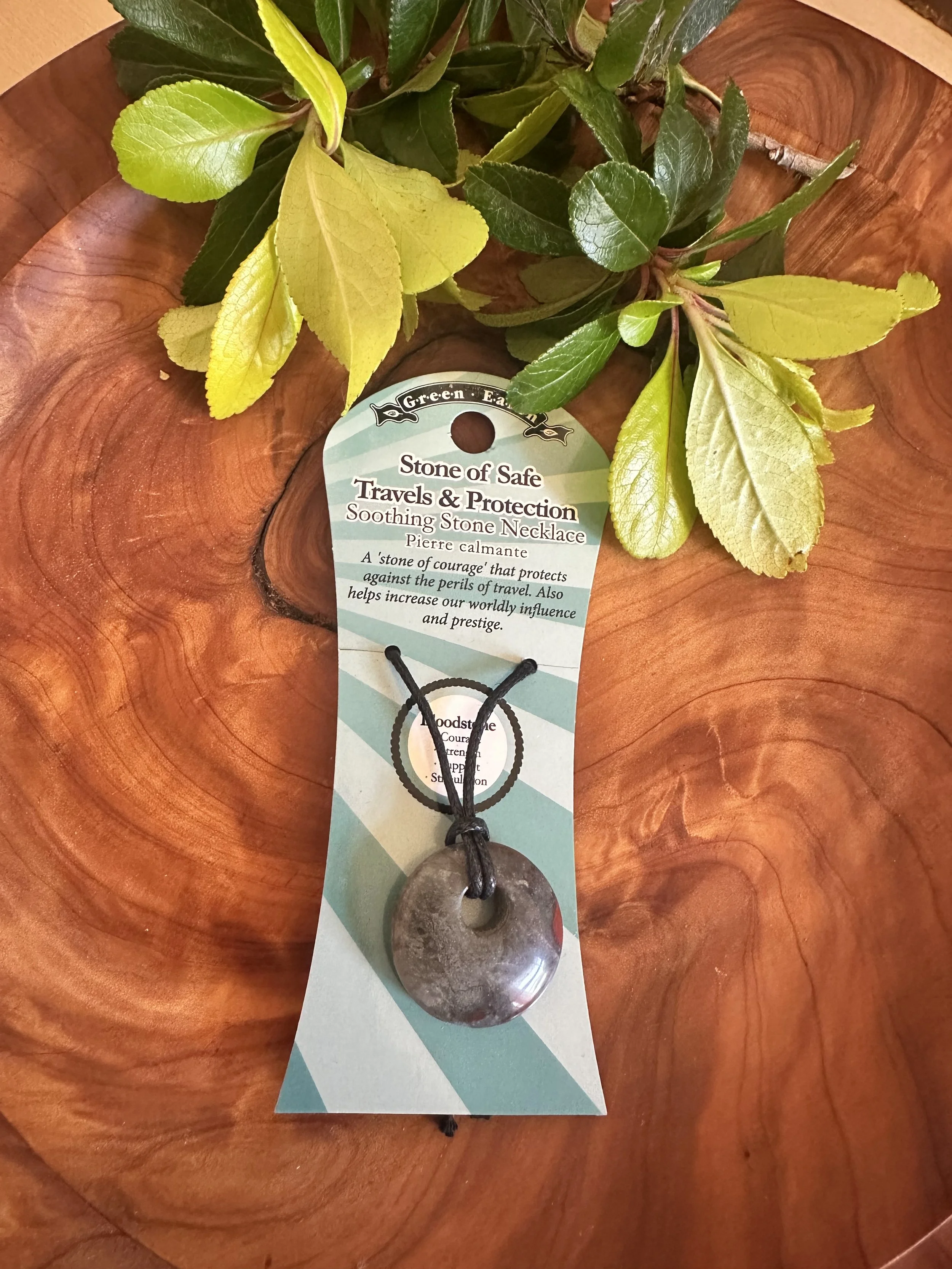 Bloodstone Doughnut - Stone of Safe Travels & Protection