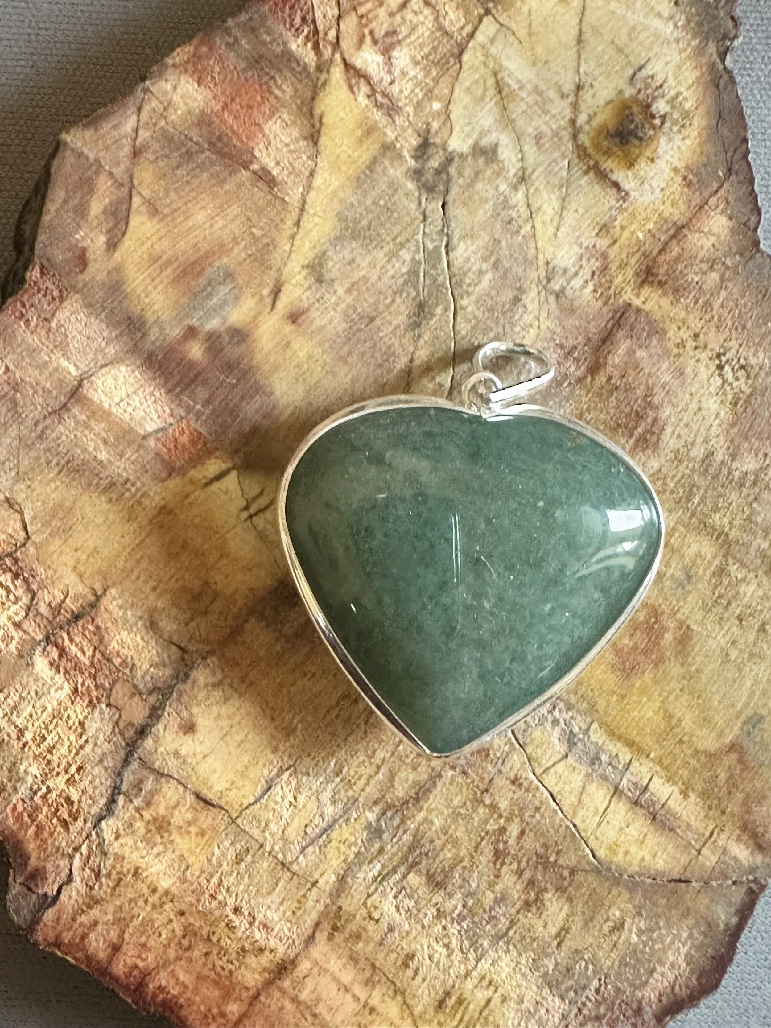 Green Aventurine Heart Pendant
