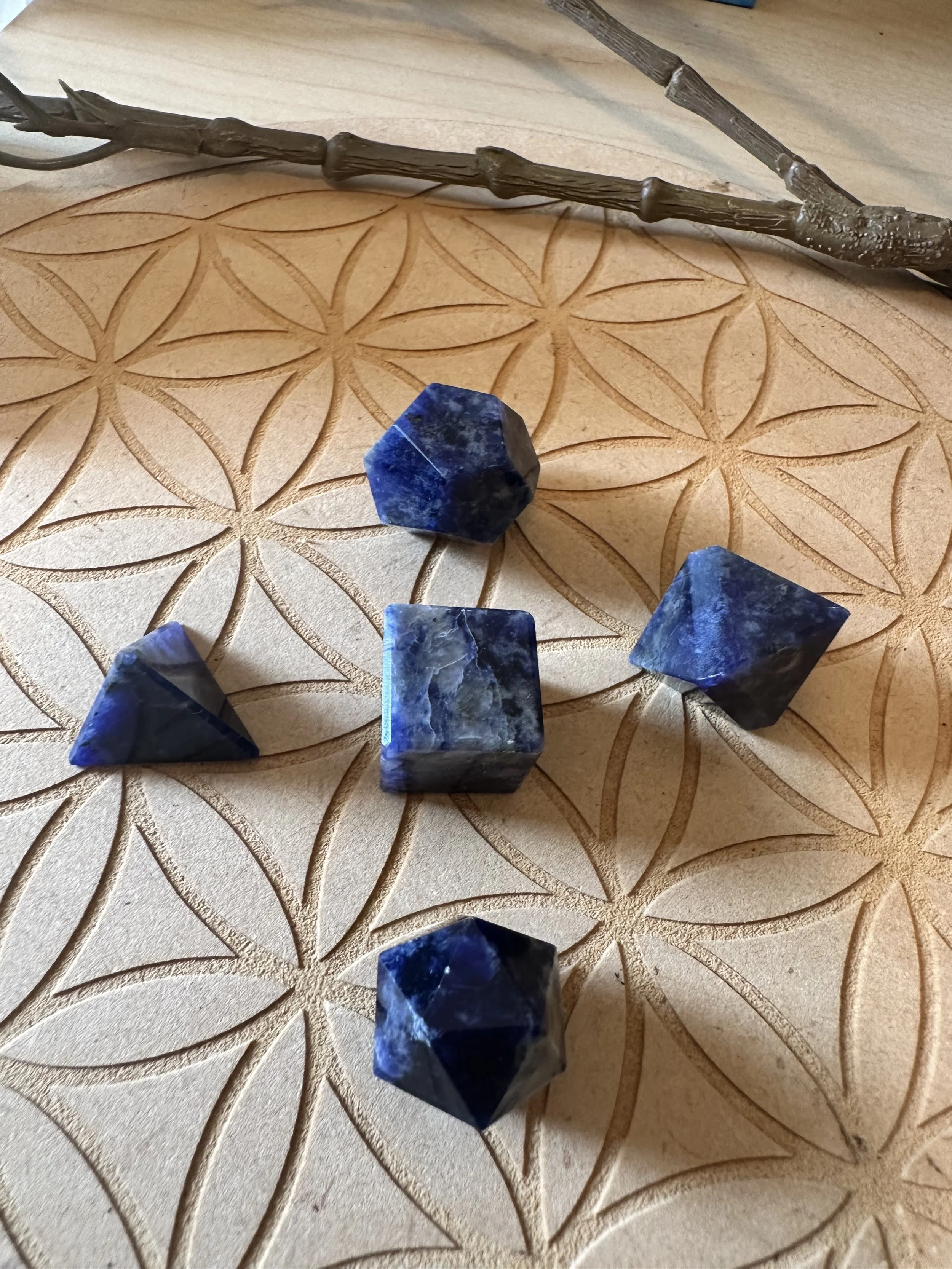 Platonic solids Set - Sodalite