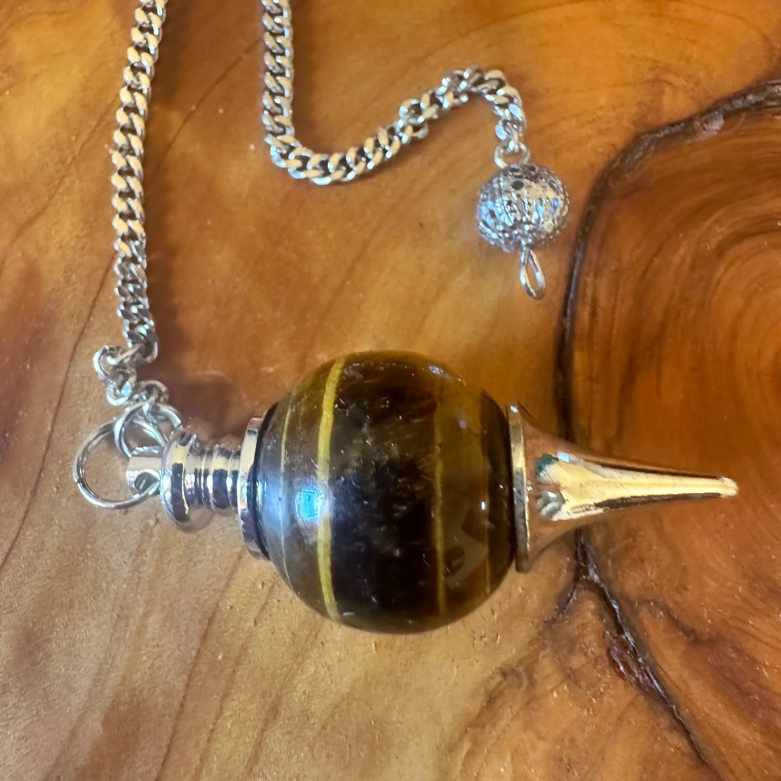 Interchangeable Pendulum  - Tiger Eye - Amethyst - Rose Quartz