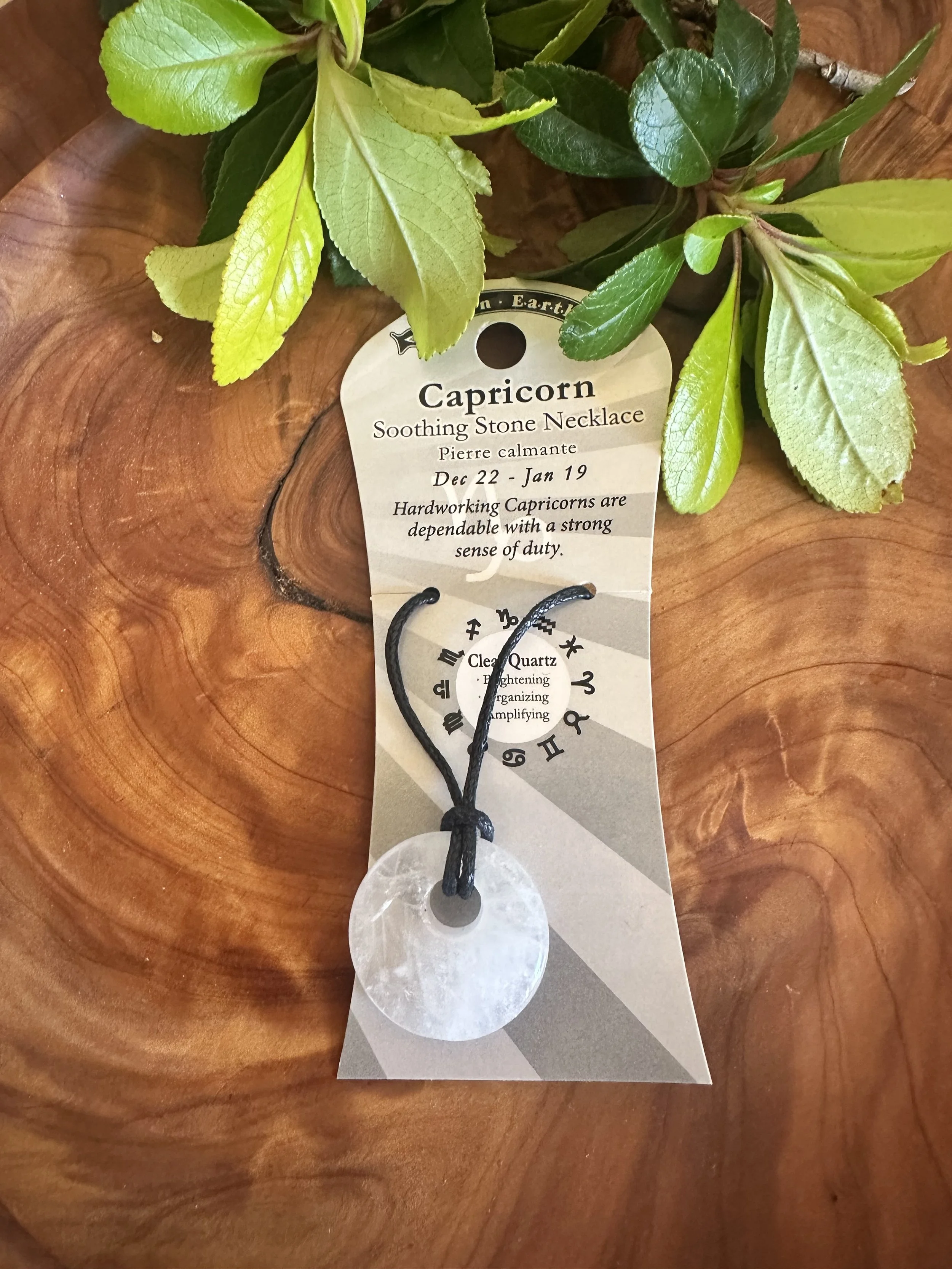 Clear Quartz Doughnut - Capricorn