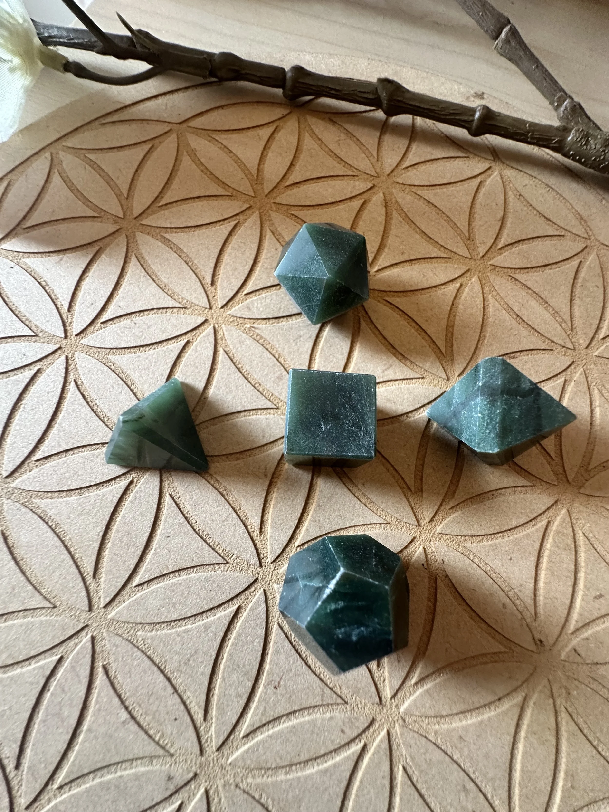 Platonic Solids Set - Labradorite