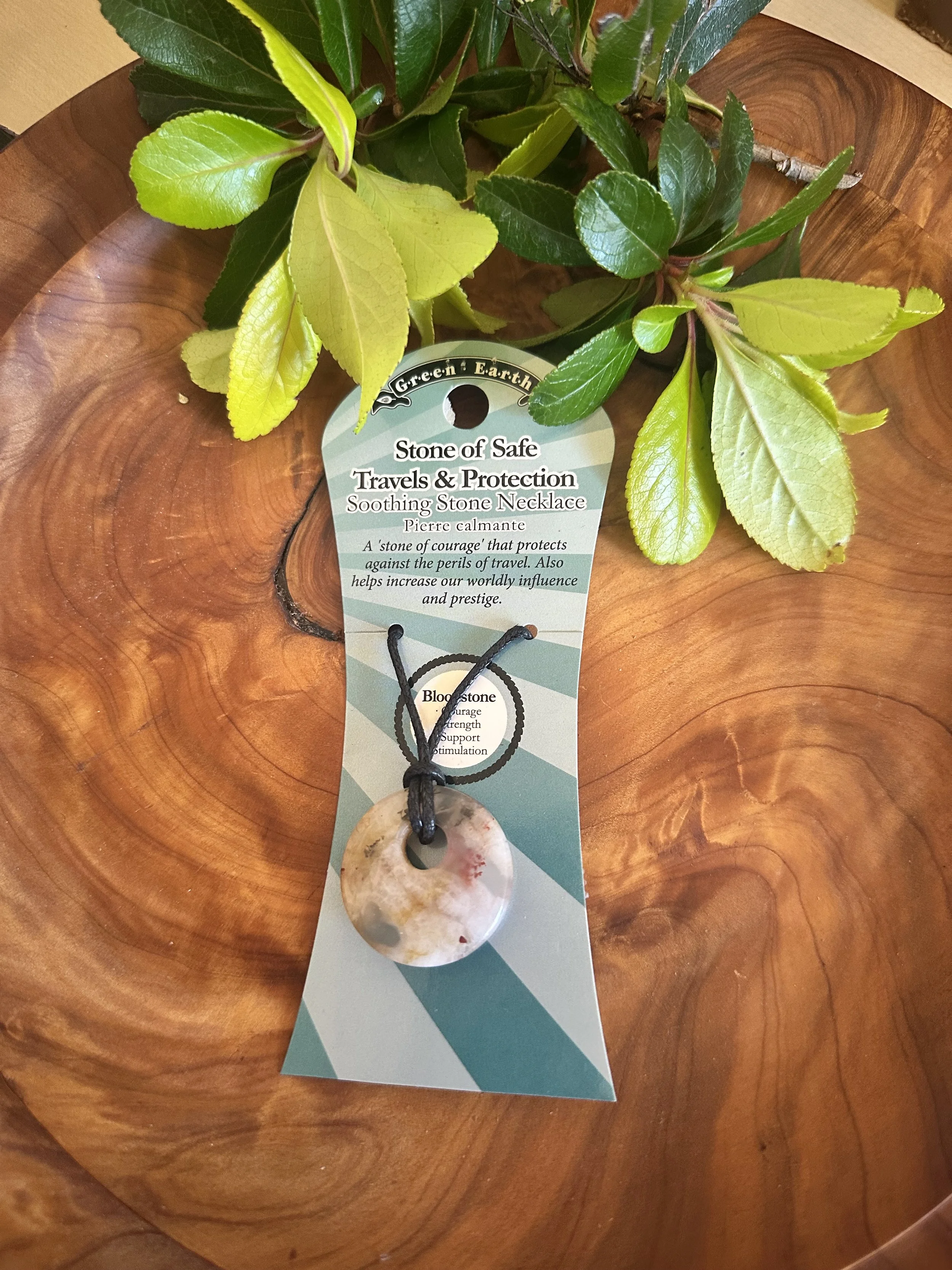 Bloodstone Doughnut - Stone of Safe Travels & Protection