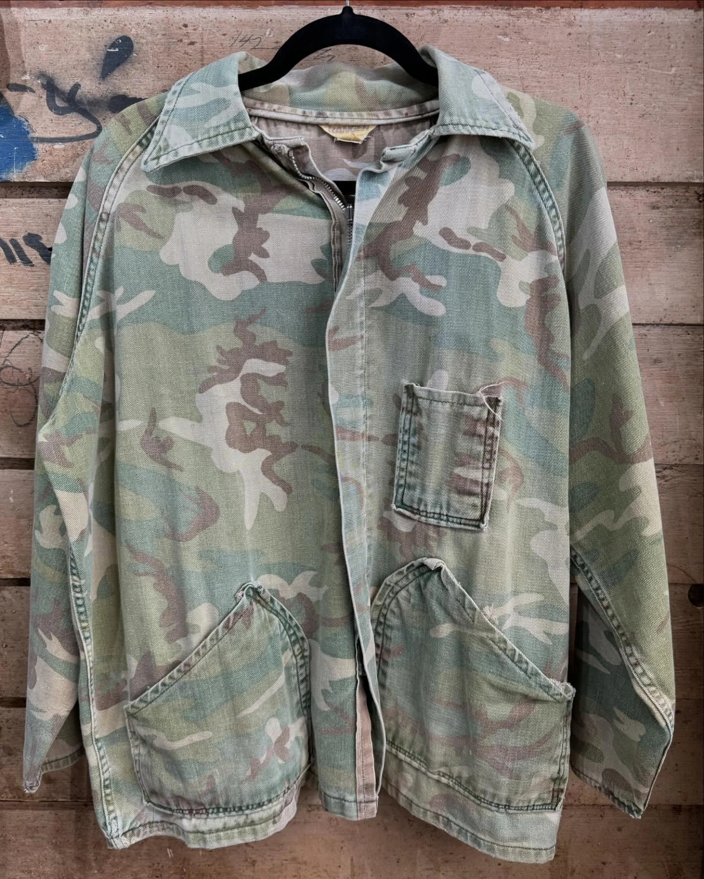 Step 1 in apocalypse survival? Sick threads&hellip;duh.

Vintage Ranger Camo jacket (M/L) &bull; Wmns Harley Davidson short sleeve button up (S/M) &bull; John Deere Graphic Tee (M) SOLD&bull; Non-Lethal Weapons Instructor Graphic Tee (M)