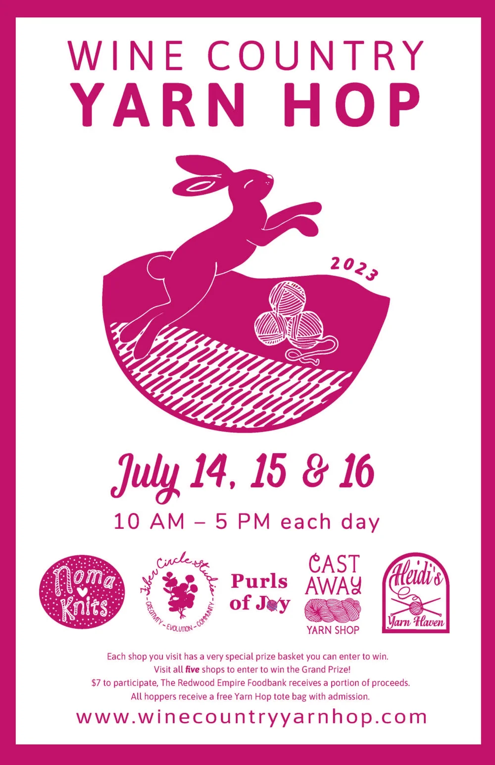 Wine County Yarn Hop