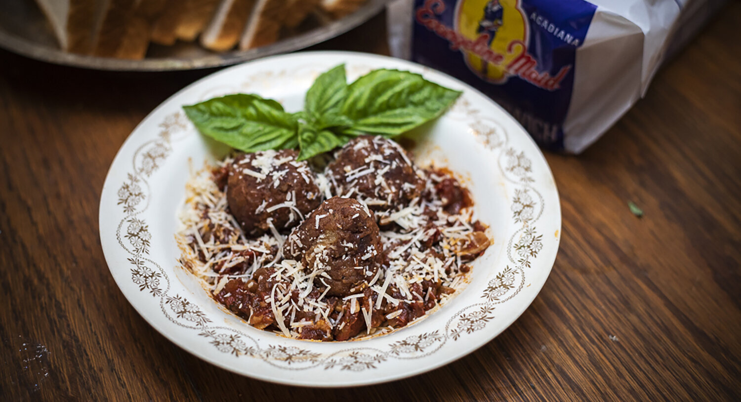 Garlic Bread Dumplings with Rustic Tomato Sauce