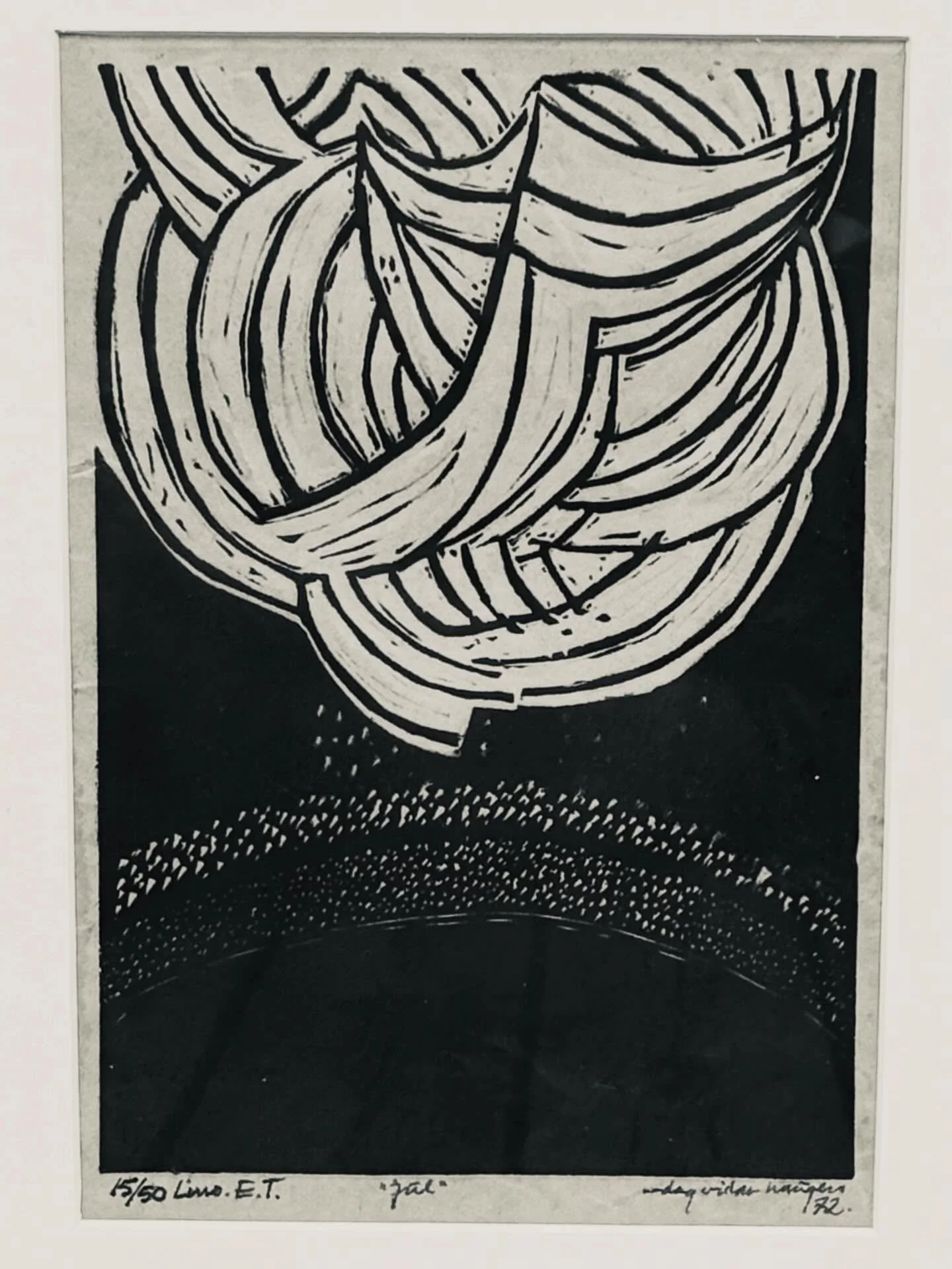 Dette fine trykket pryder coveret til plate nummer to fra @stillegrenderkvartett som slippes fredag f&oslash;rstkommende. Det ble laget i 1972 av min fine pappa som rocker (eller kanskje heller jazzer) der oppe i skyene, men det var ikke f&oslash;r i