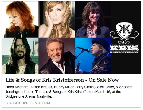 Buddy Miller added to line up of "Life & Songs of Kris Kristofferson
