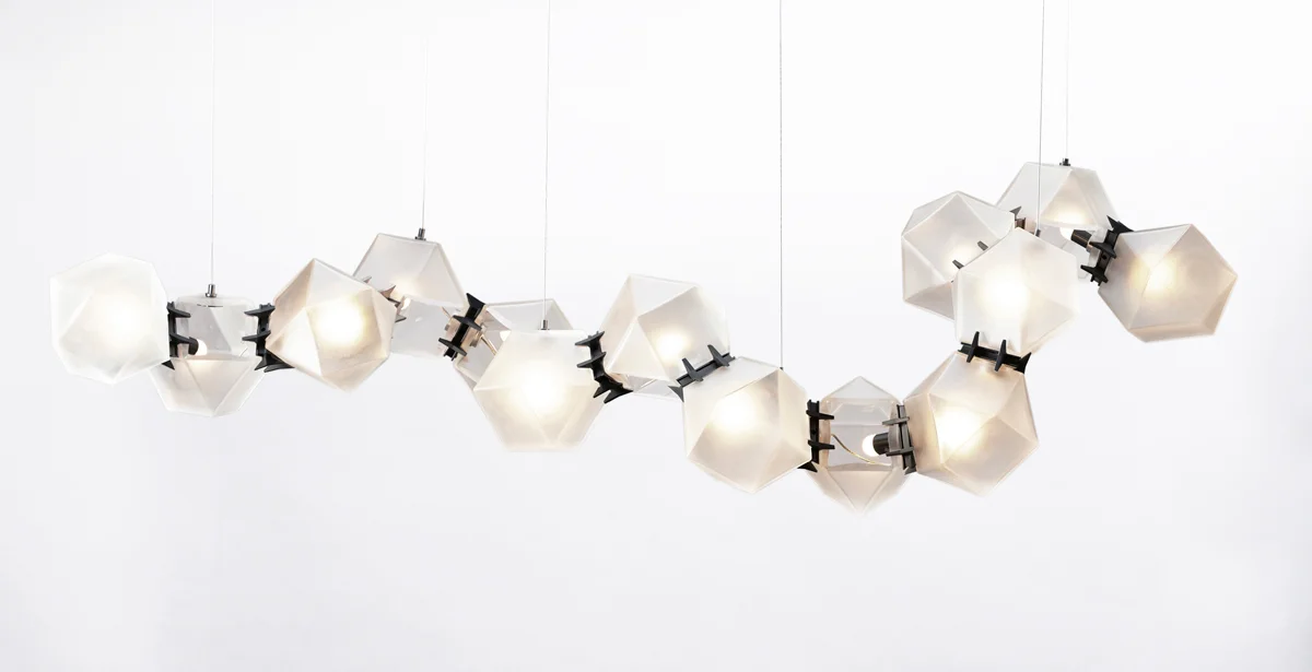 WELLES Glass Chandelier