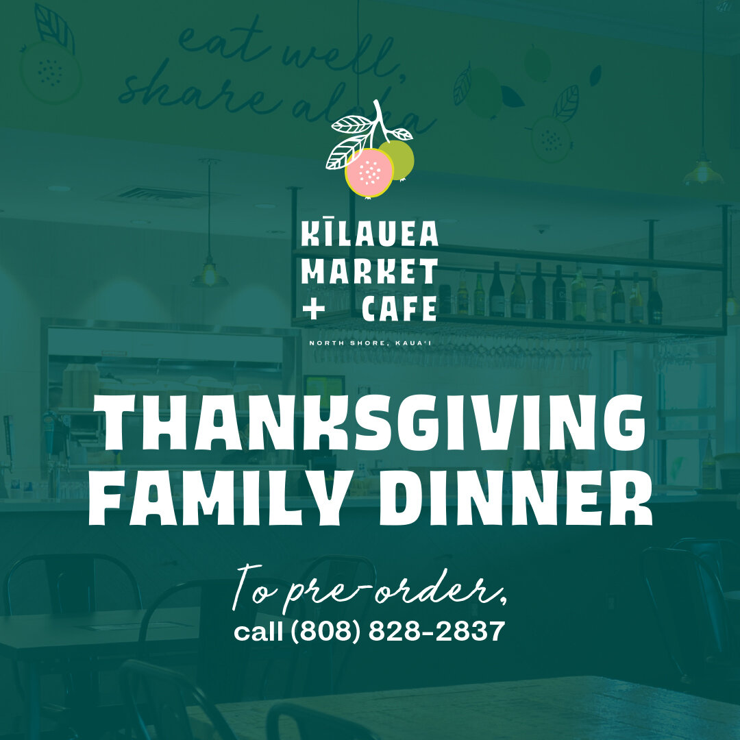 With our Thanksgiving Family Dinner, you can enjoy the holiday with friends and family, no cooking necessary. Place your order in-store or by giving us a call. Available for pickup Wednesday, 11/23, and Thursday, 11/24.

Or, if you prefer to dine-in,