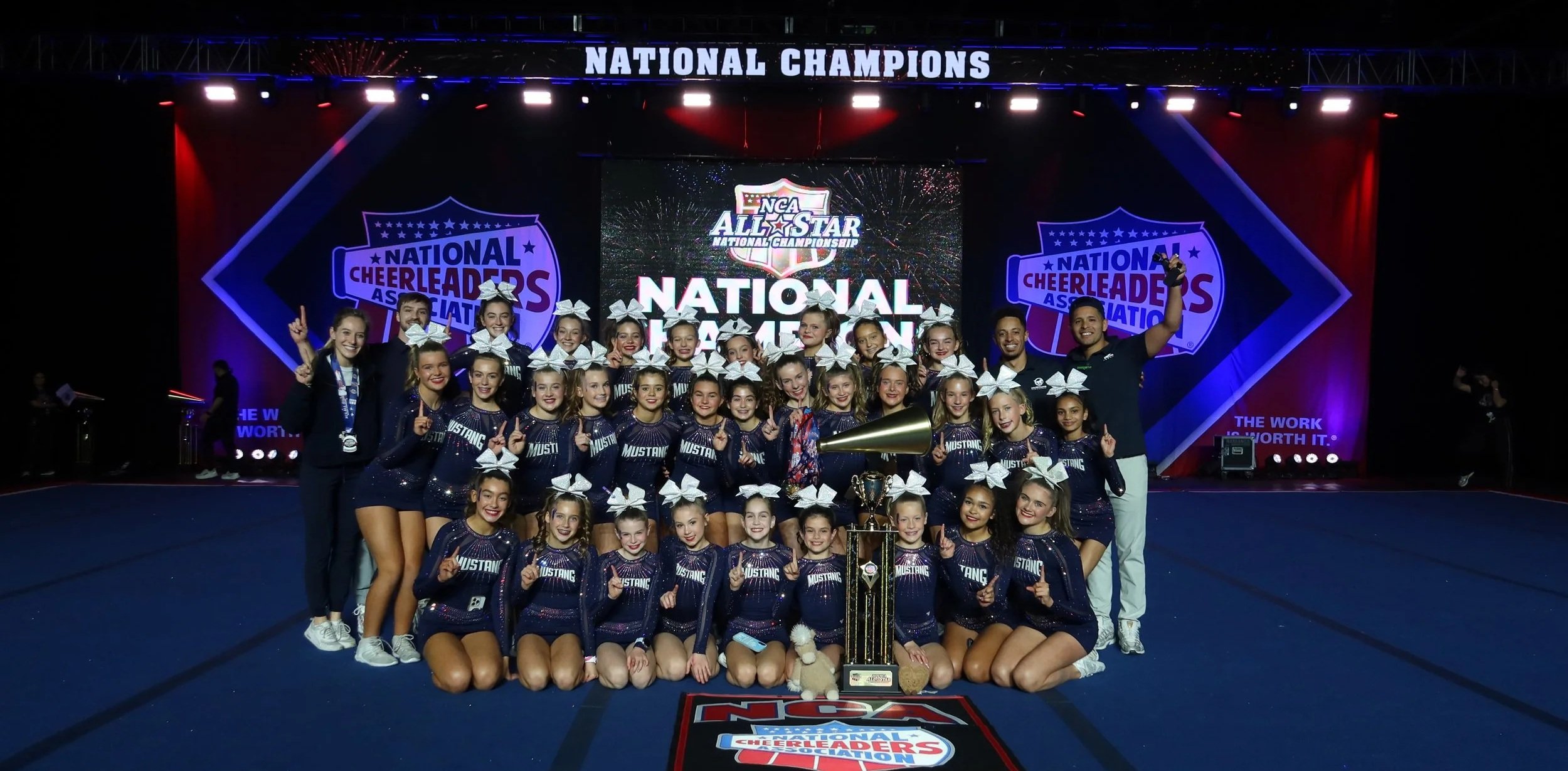 Mustang Cheer Chargers 2026 NCA All-Star National Champions