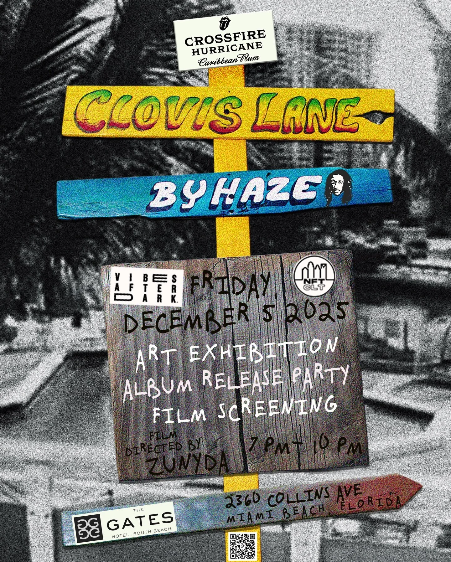 It&rsquo;s officially two weeks from Art Week in Miami and @vibesafterdark and I are excited to share that we are teaming up with @nftclt @crossfirerum @gatessouthbeach to host two activations for the weekend bringing some wellness and philanthropy f