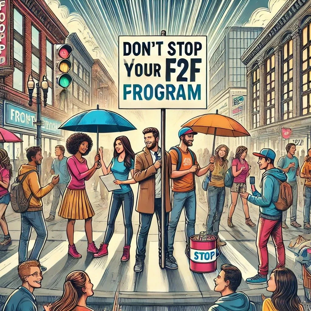 Stop niet met je F2F programma