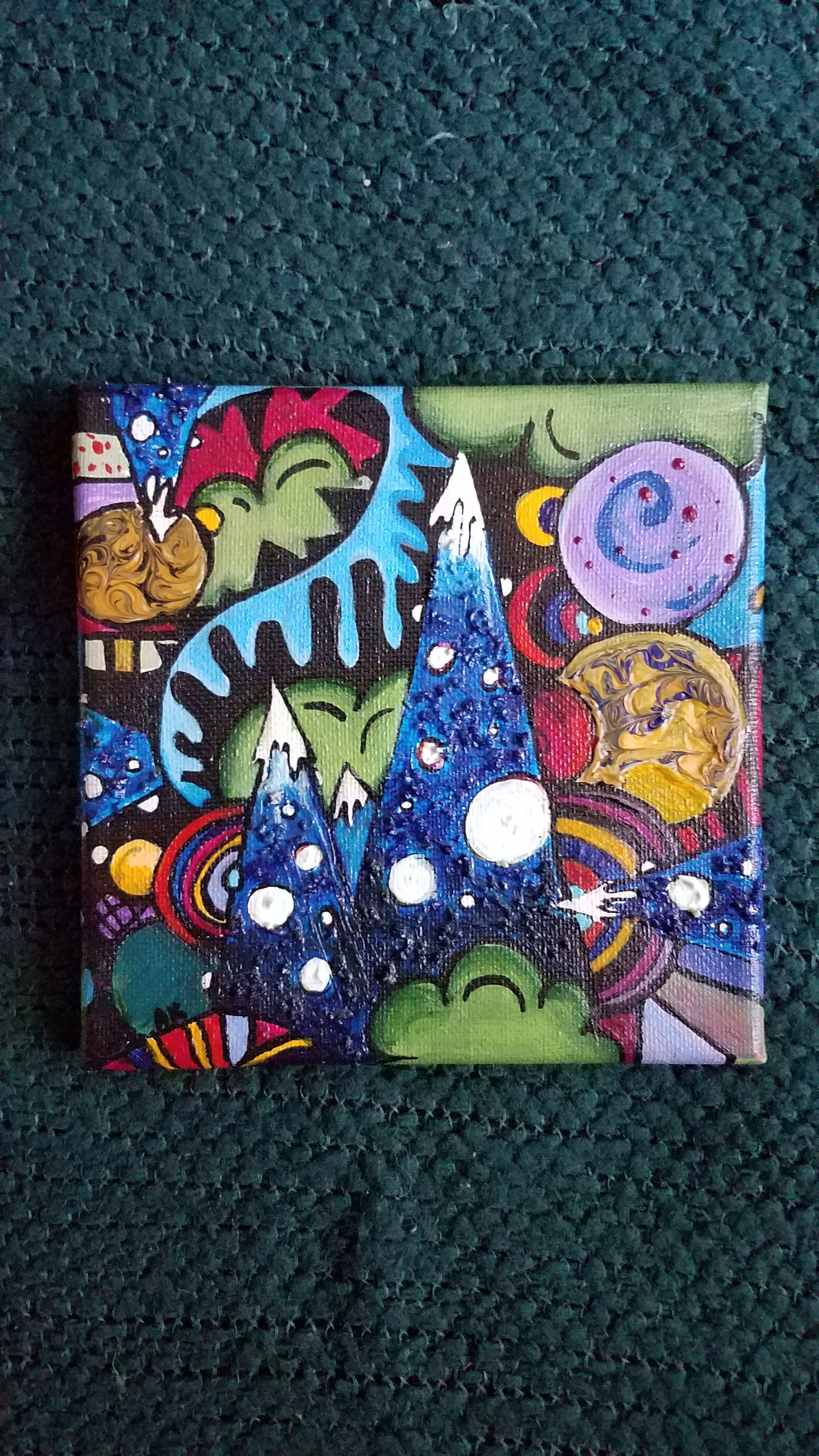 Little Peak Mixed Medium on Canvas