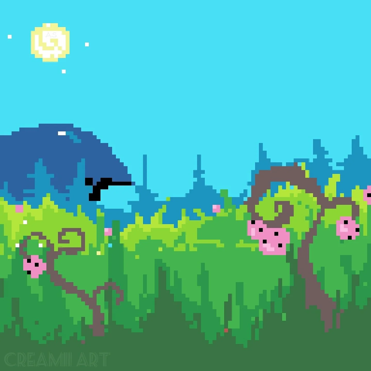 The Meadow | Pixel Print