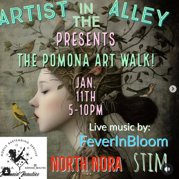 Pomona Artwalk | Artist in the Alley | Jan 11 5-10PM
