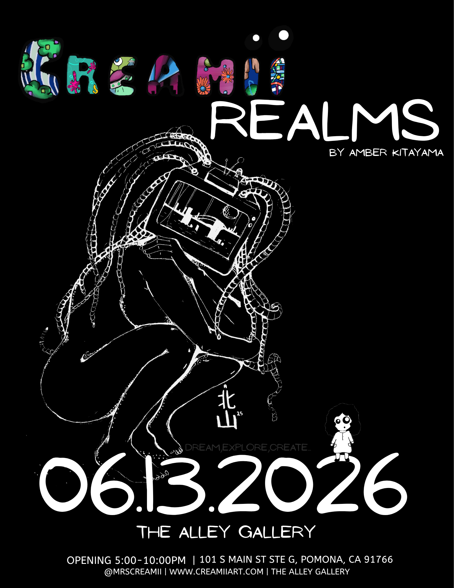 Creamii Realms: Solo Show by Amber Kitayama